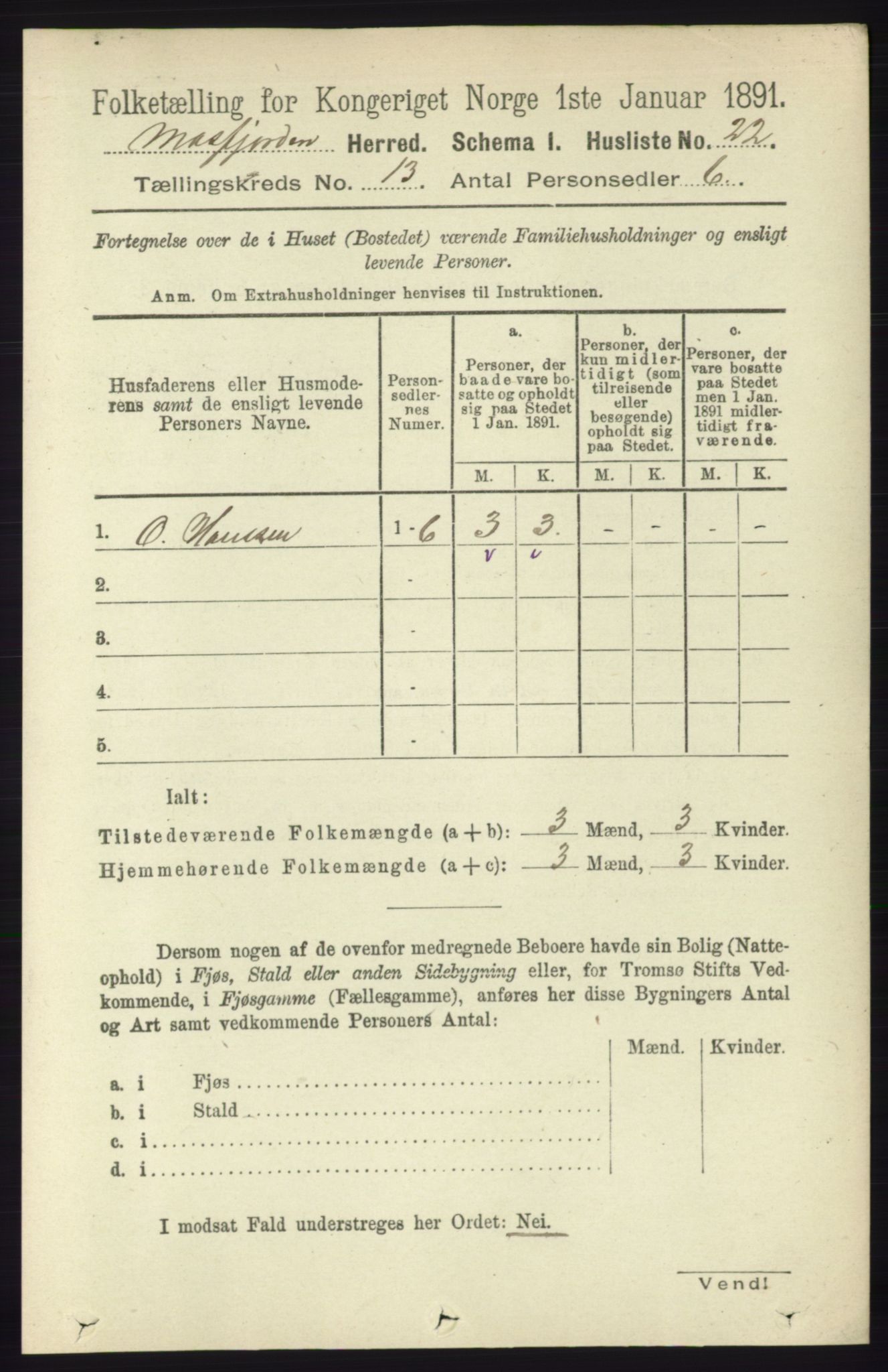 RA, 1891 census for 1266 Masfjorden, 1891, p. 2624