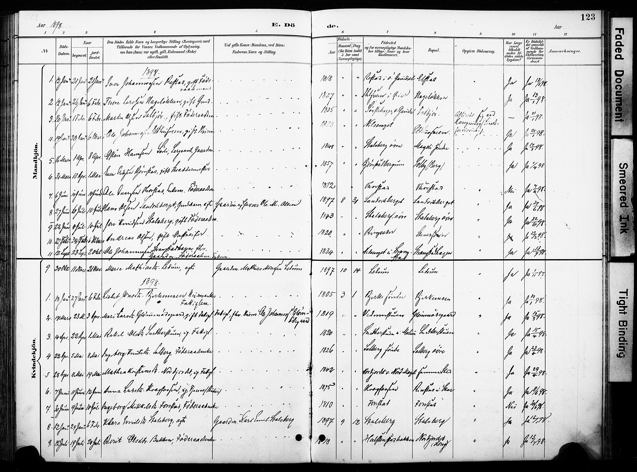 Øyer prestekontor, SAH/PREST-084/H/Ha/Haa/L0011: Parish register (official) no. 11, 1894-1905, p. 123