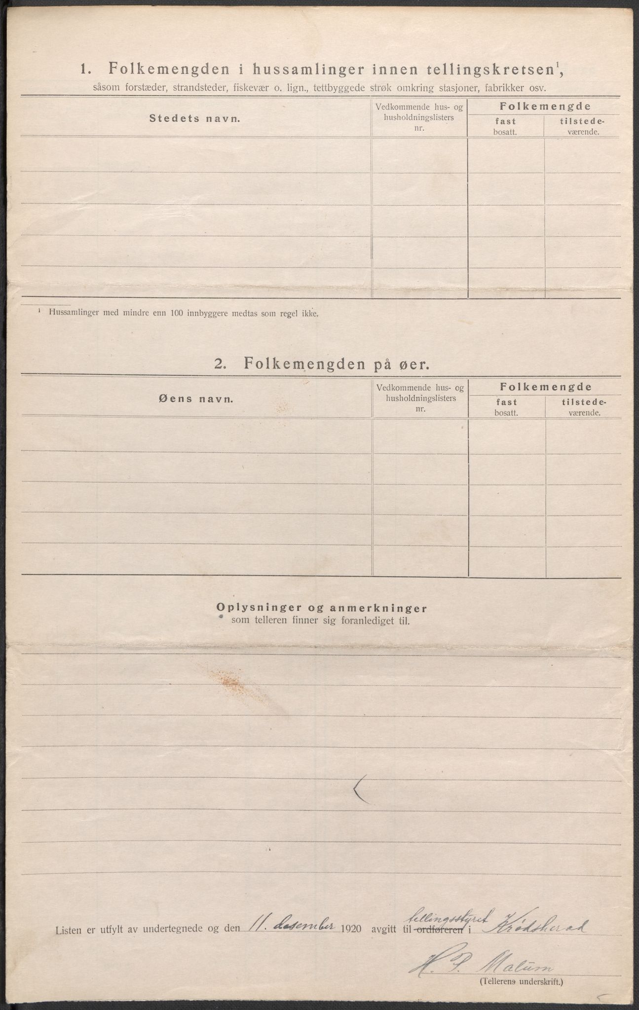 SAKO, 1920 census for Krødsherad, 1920, p. 22