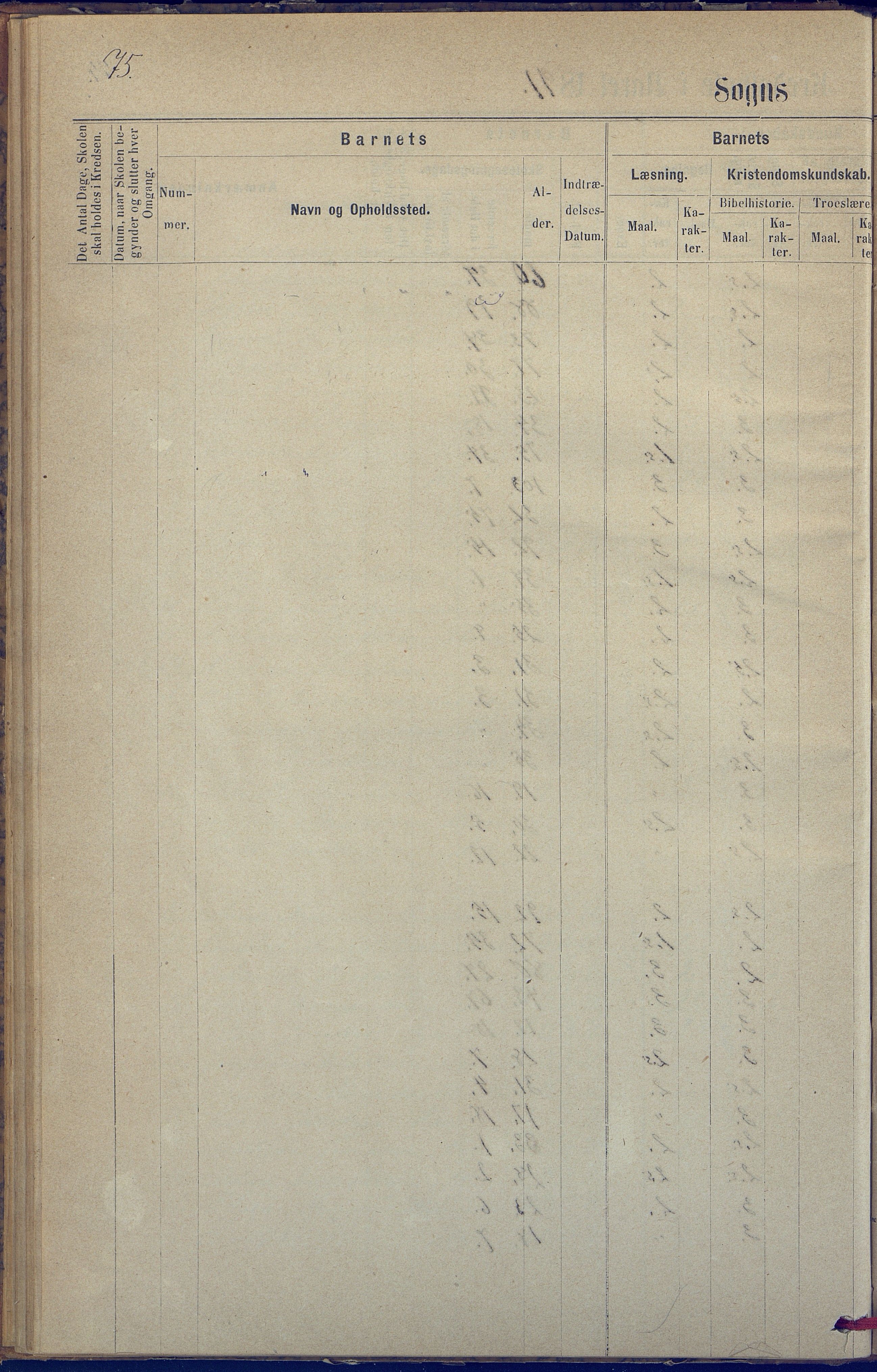 Hisøy kommune frem til 1991, AAKS/KA0922-PK/31/L0005: Skoleprotokoll, 1877-1892, p. 75