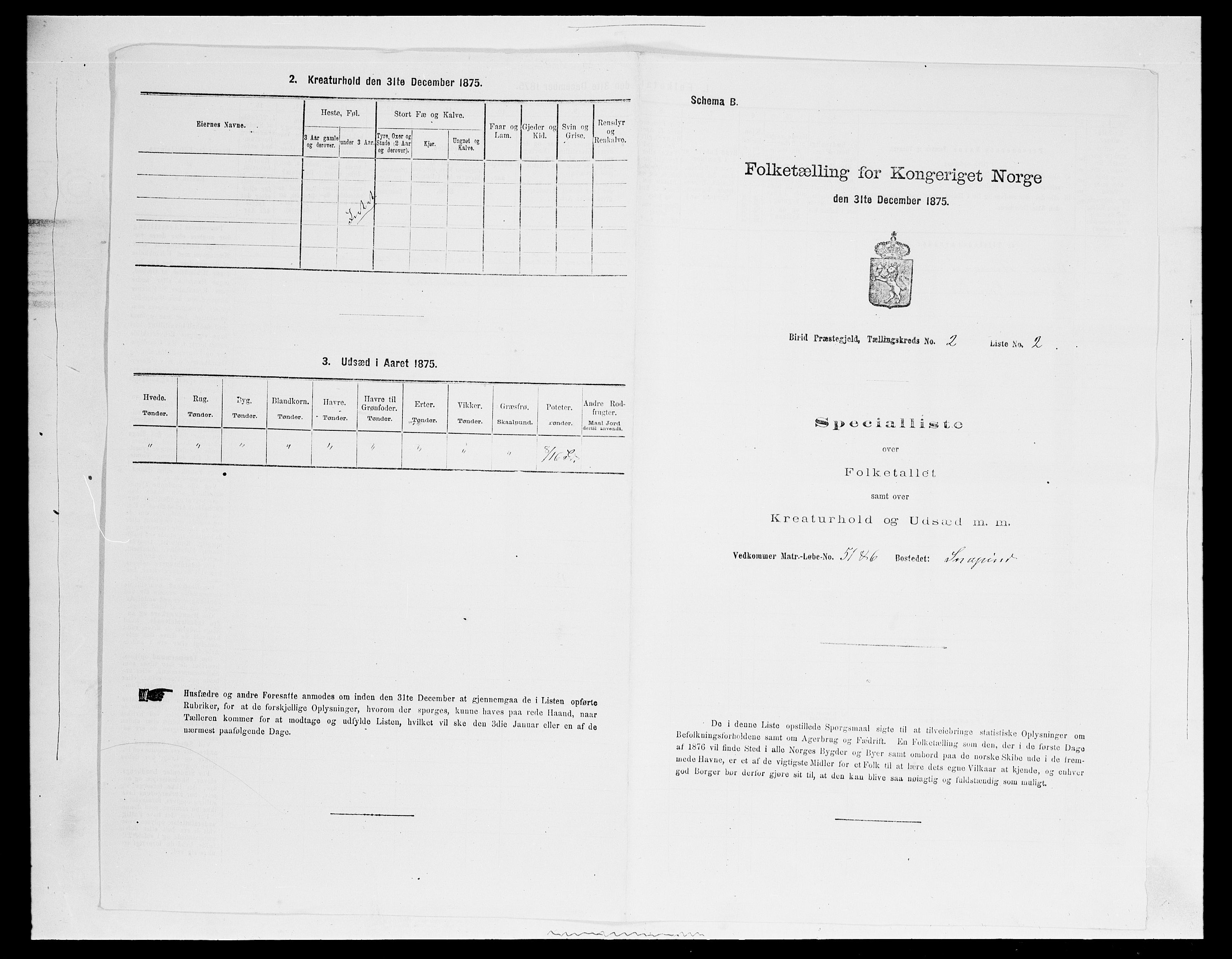 SAH, 1875 census for 0525P Biri, 1875, p. 334