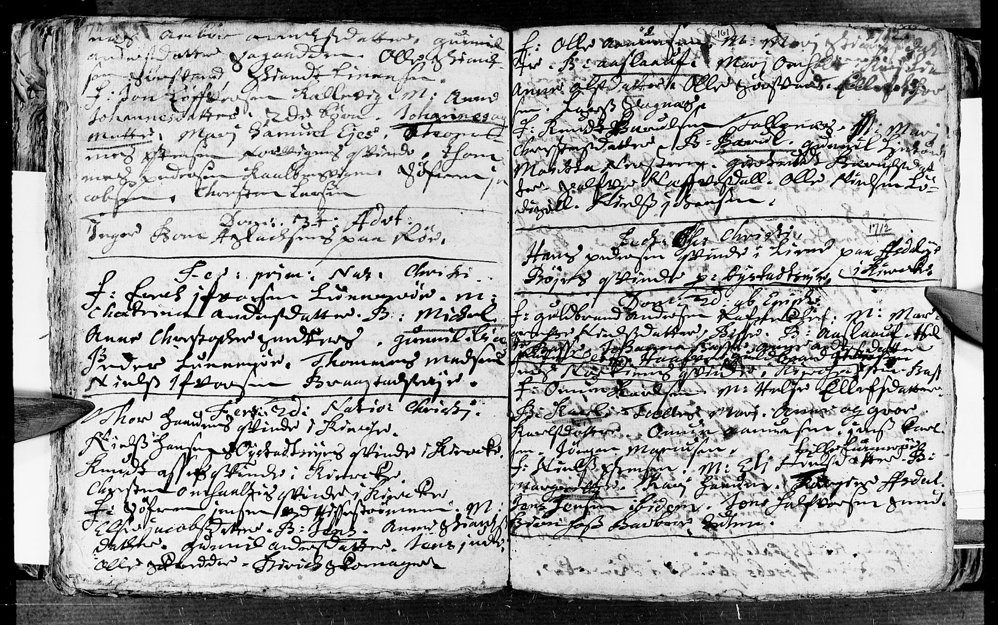Øyestad sokneprestkontor, SAK/1111-0049/F/Fa/L0002: Parish register (official) no. A 2, 1692-1722, p. 161