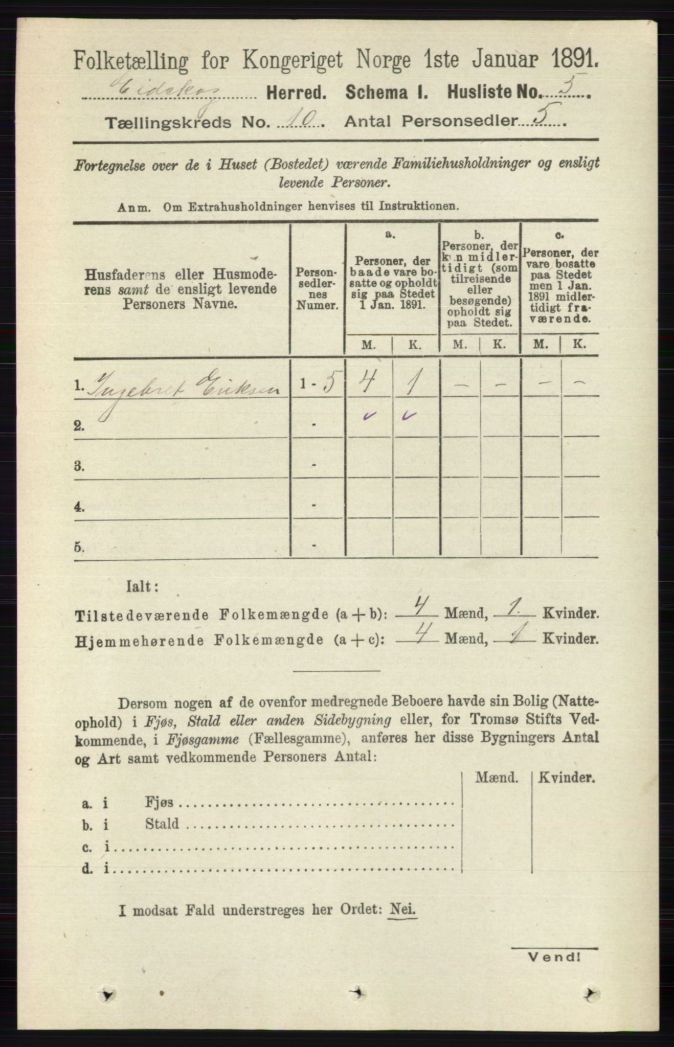 RA, 1891 census for 0420 Eidskog, 1891, p. 6018