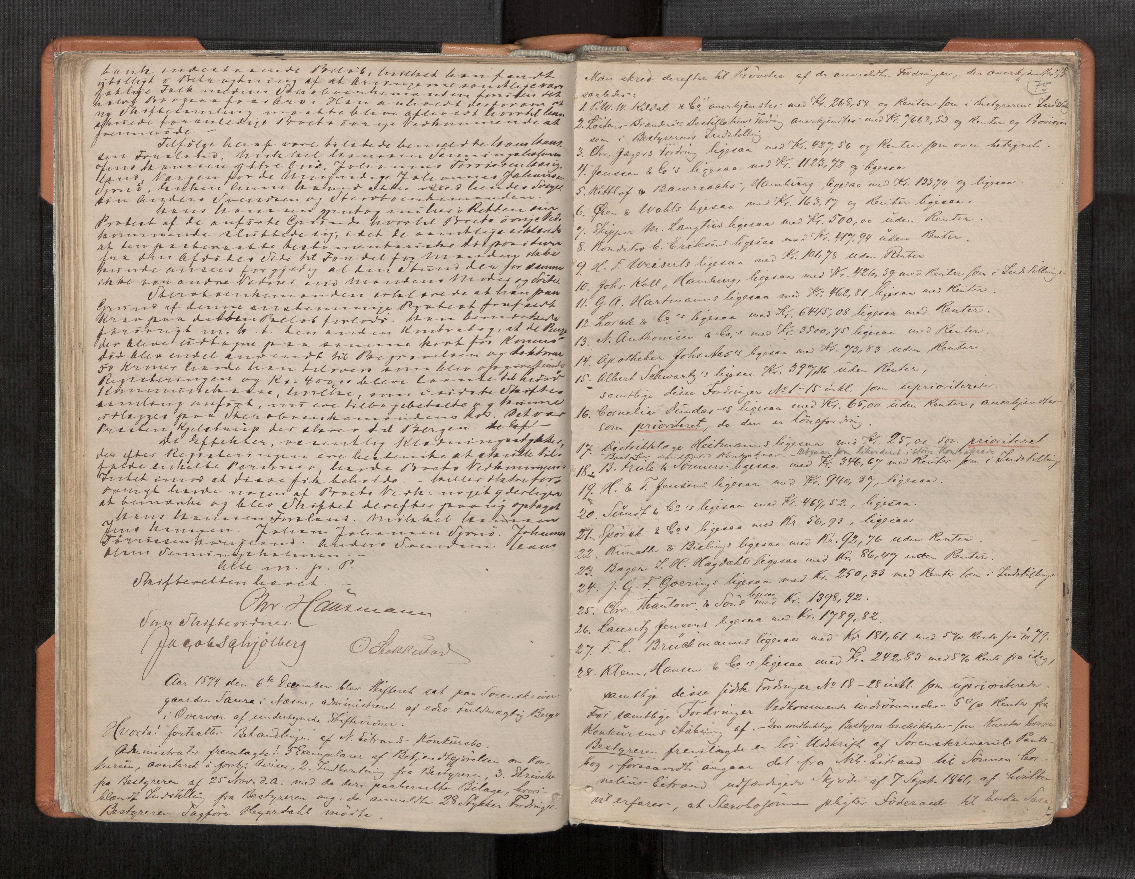 Rana sorenskriveri , AV/SAT-A-1108/1/3/3B/L0004: Skiftebehandlingsprotokoll, 1877-1886, p. 75