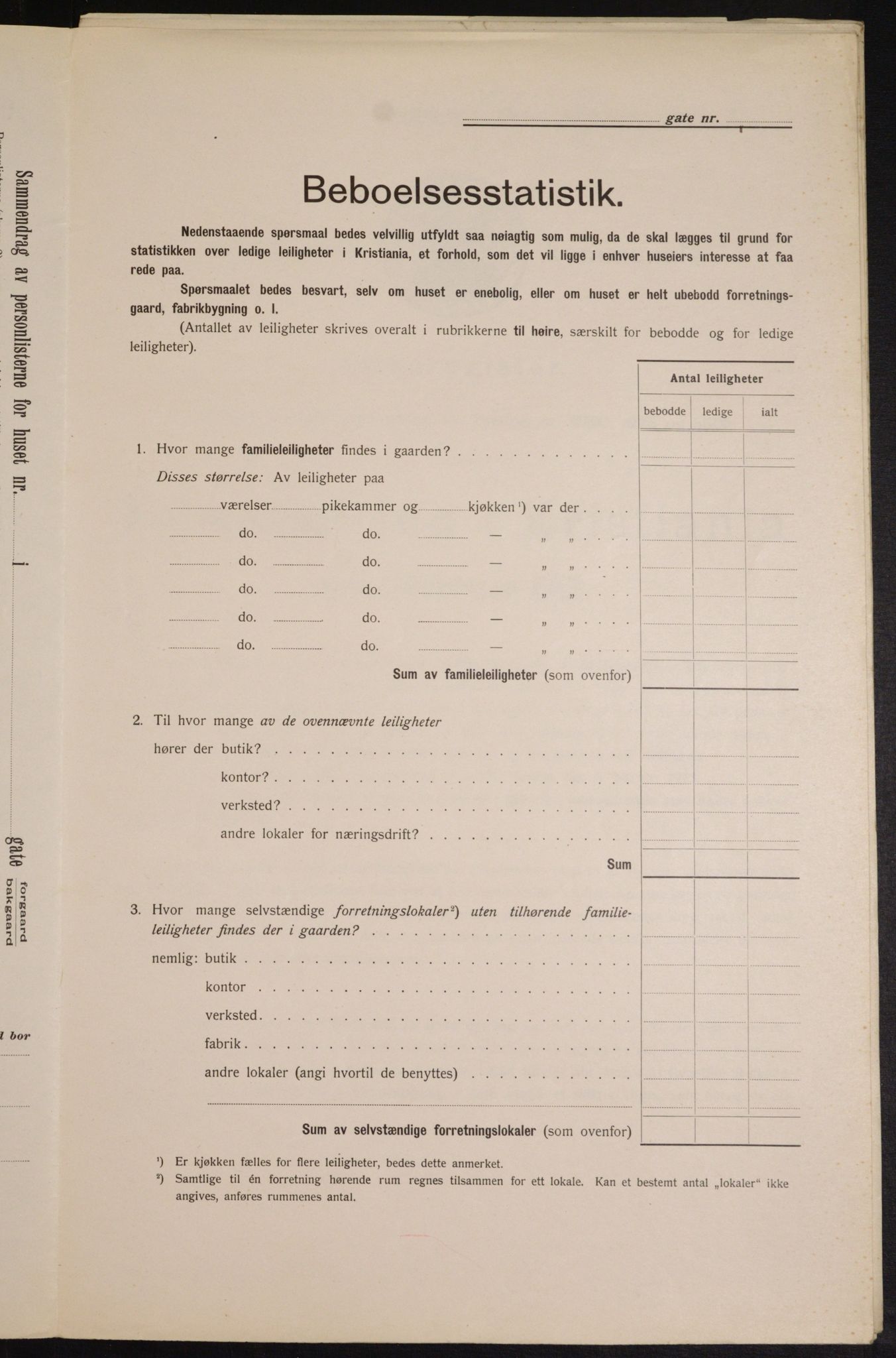 OBA, Municipal Census 1913 for Kristiania, 1913, p. 75495