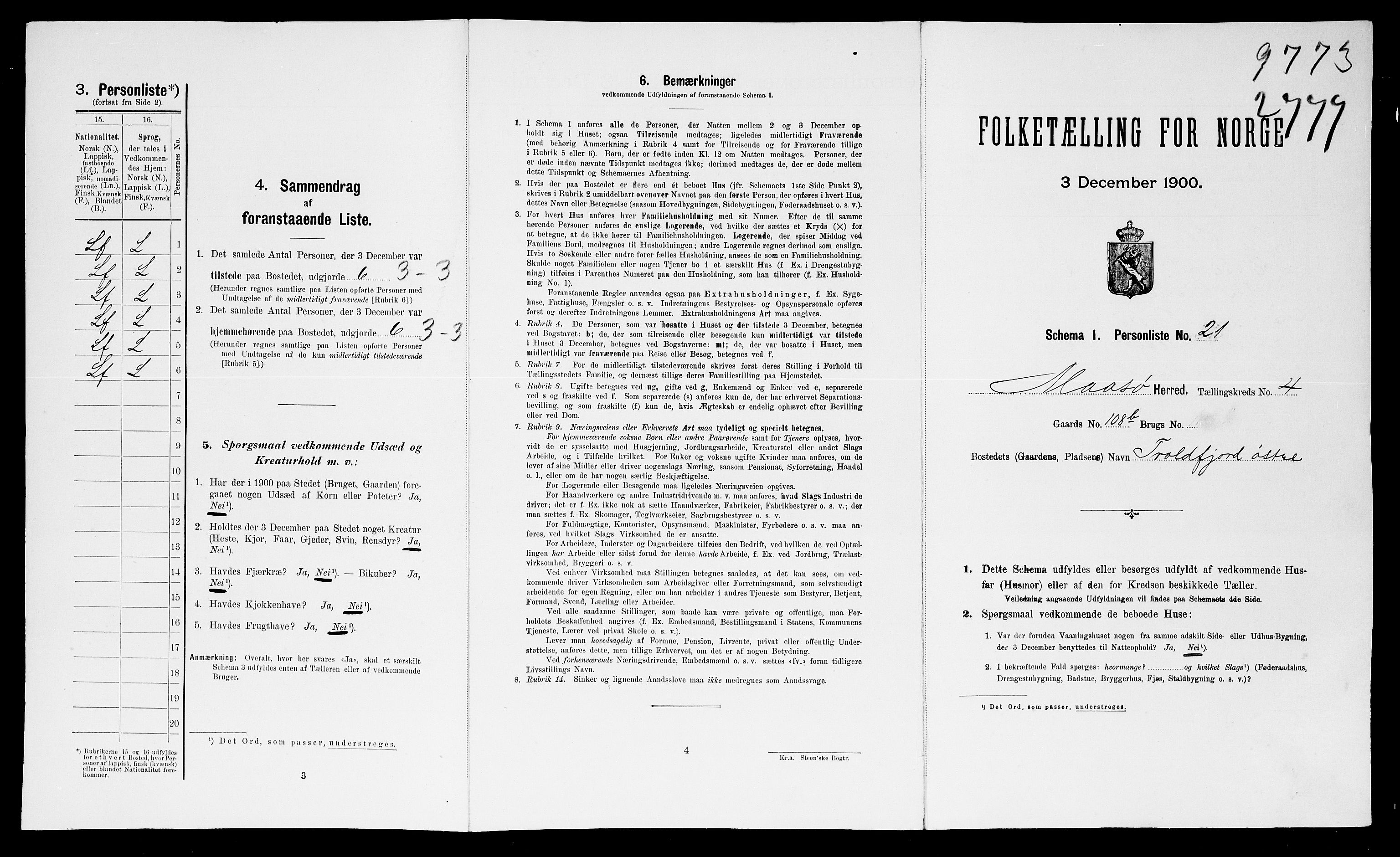 SATØ, 1900 census for Måsøy, 1900, p. 28