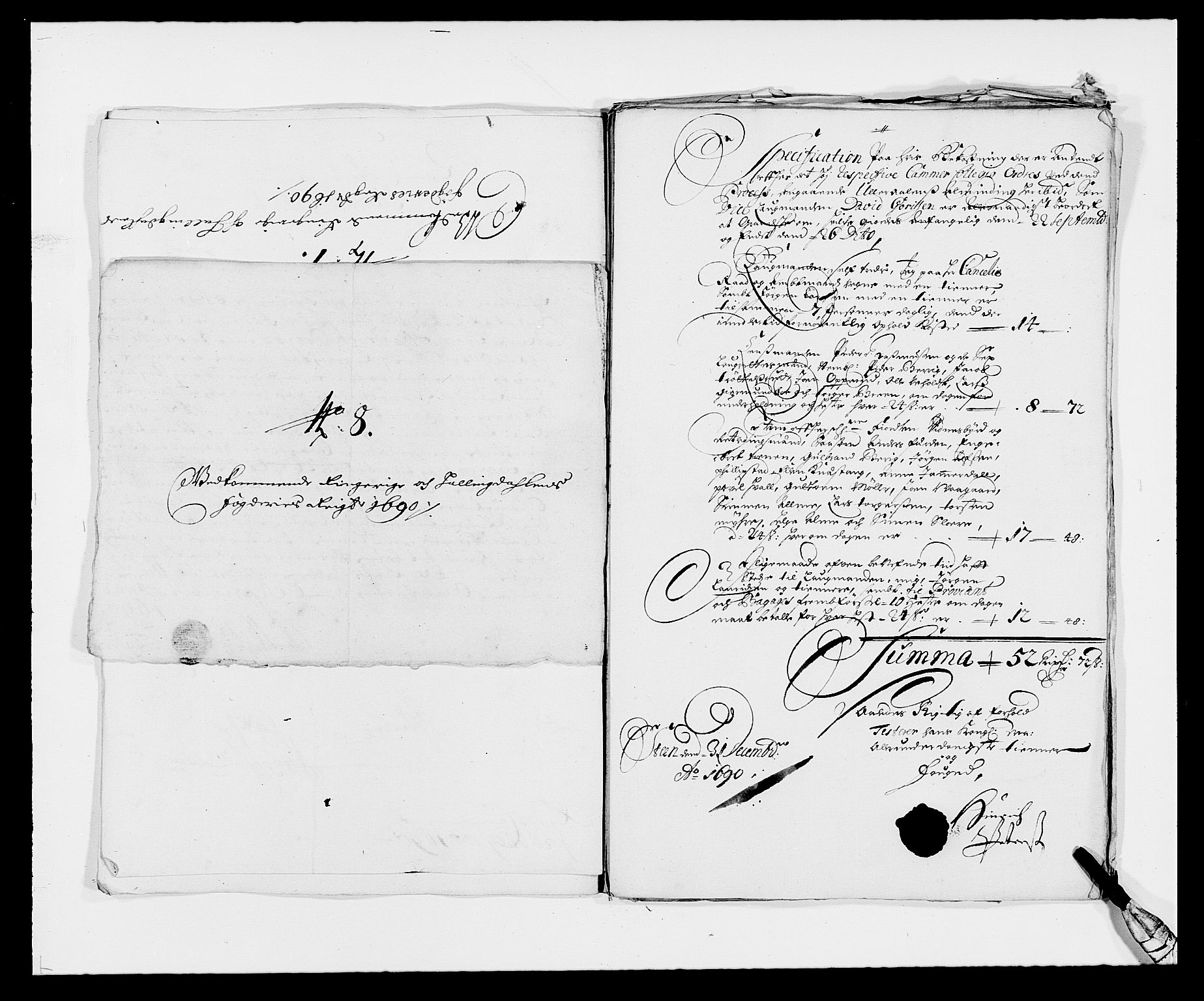 Rentekammeret inntil 1814, Reviderte regnskaper, Fogderegnskap, AV/RA-EA-4092/R21/L1448: Fogderegnskap Ringerike og Hallingdal, 1690-1692, p. 158