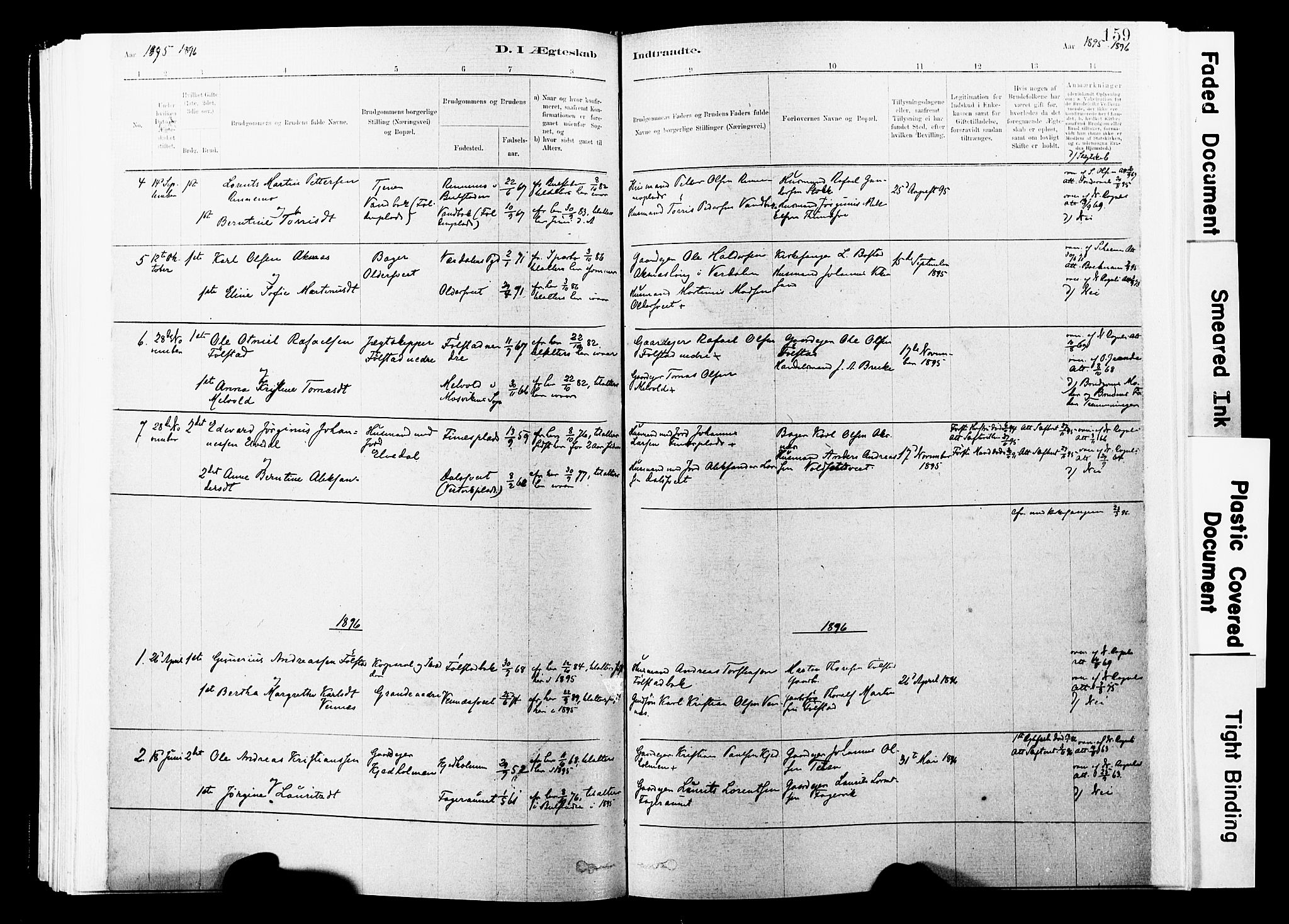 Ministerialprotokoller, klokkerbøker og fødselsregistre - Nord-Trøndelag, SAT/A-1458/744/L0420: Parish register (official) no. 744A04, 1882-1904, p. 159