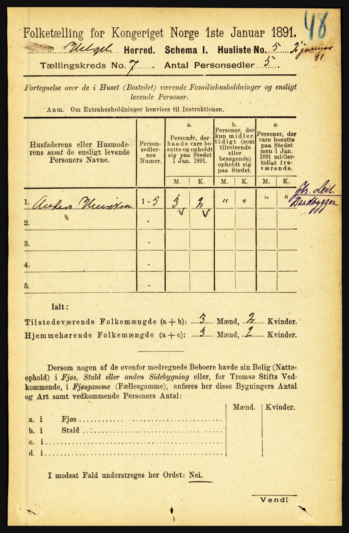 RA, 1891 census for 1833 Mo, 1891, p. 2517