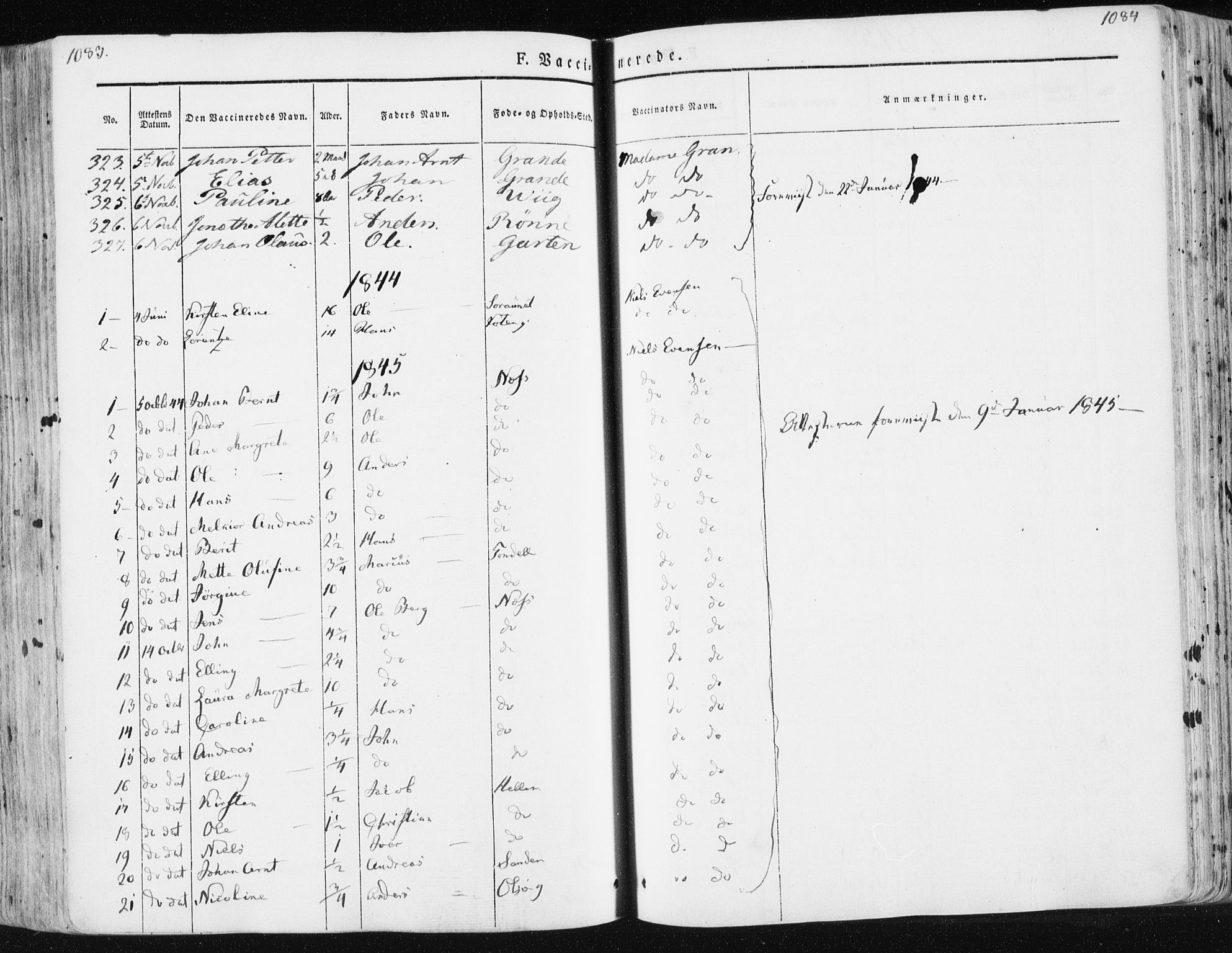 Ministerialprotokoller, klokkerbøker og fødselsregistre - Sør-Trøndelag, AV/SAT-A-1456/659/L0736: Parish register (official) no. 659A06, 1842-1856, p. 1083-1084