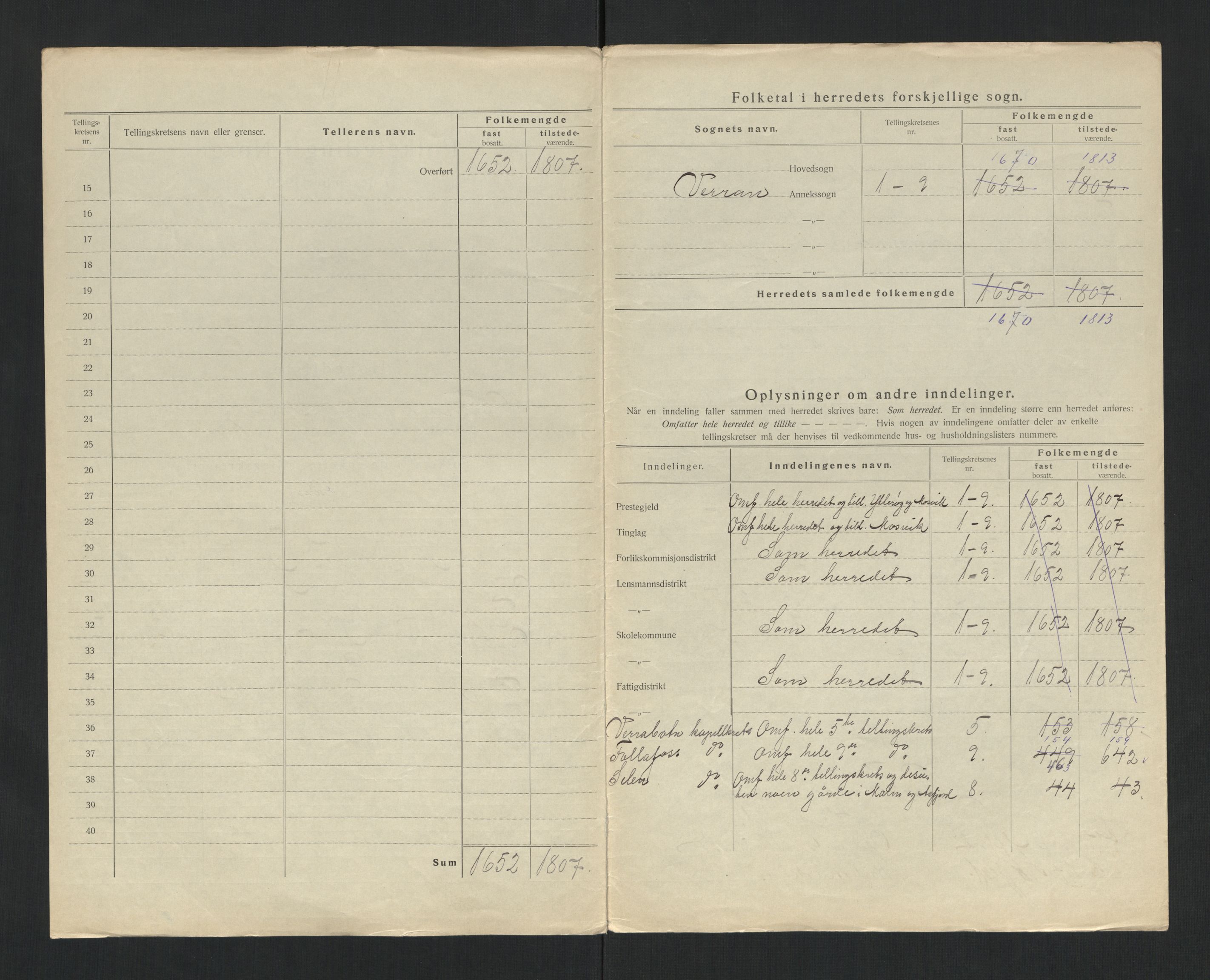 SAT, 1920 census for Verran, 1920, p. 7