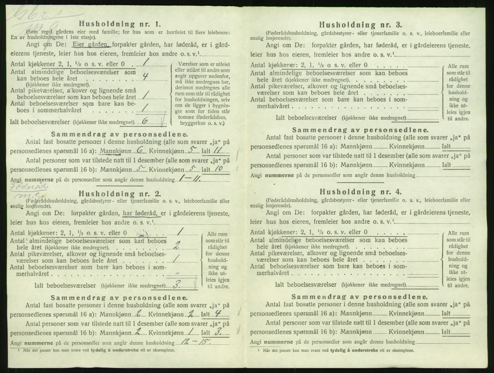 SAT, 1920 census for Stemshaug, 1920, p. 243