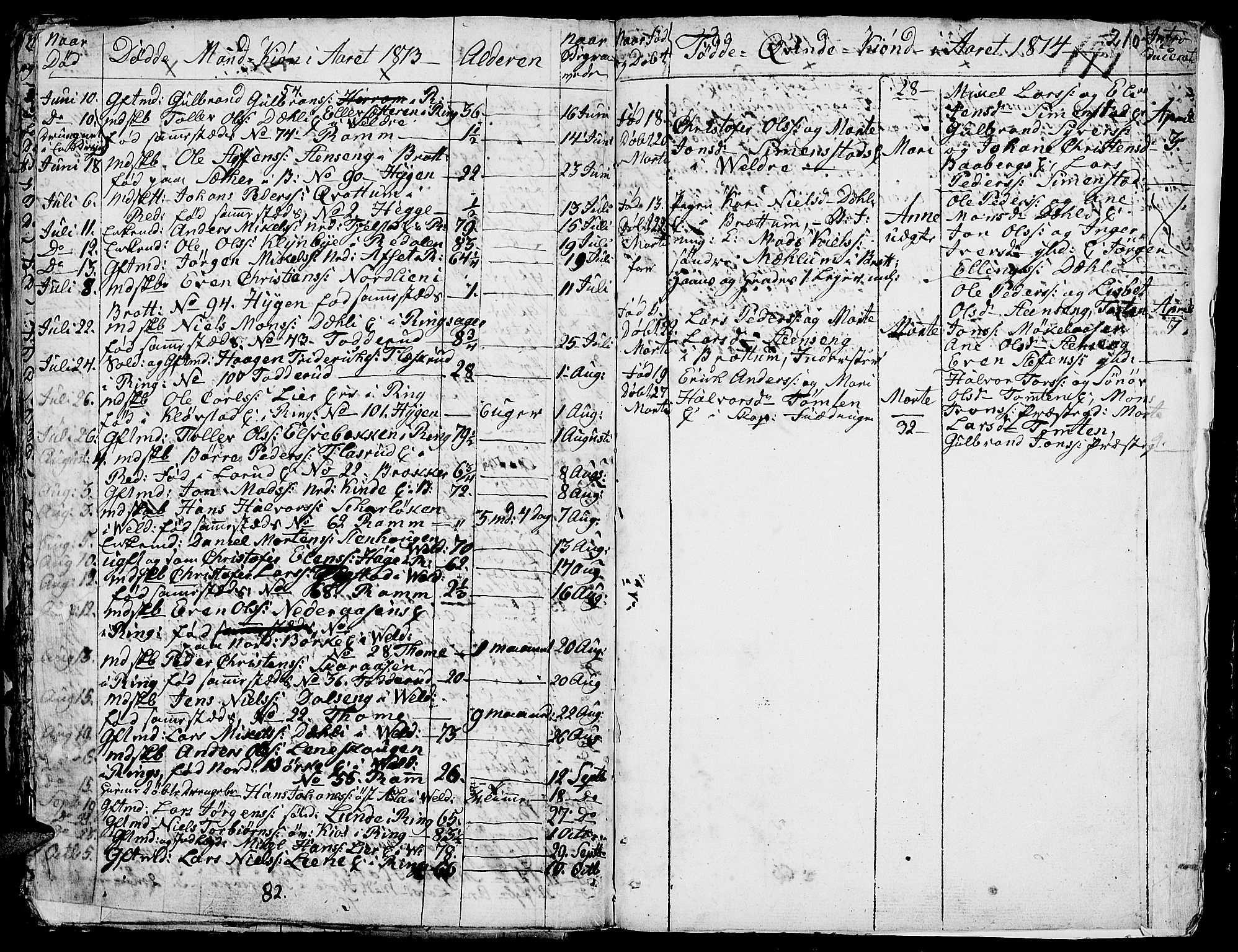 Ringsaker prestekontor, AV/SAH-PREST-014/K/Ka/L0004: Parish register (official) no. 4, 1799-1814, p. 210