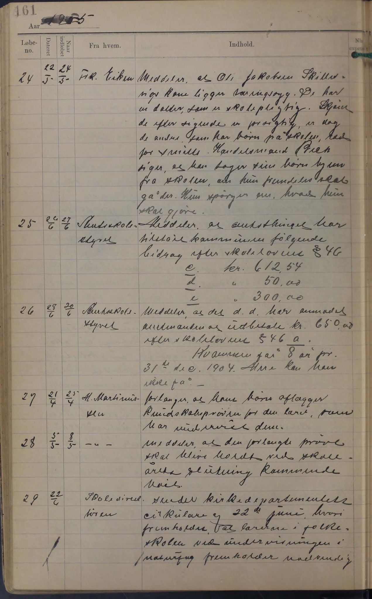 Tysfjord kommune. Skolestyret, AIN/K-18500.510/220/L0002: Brevjournal for Tysfjord Skolestyre, 1890-1910