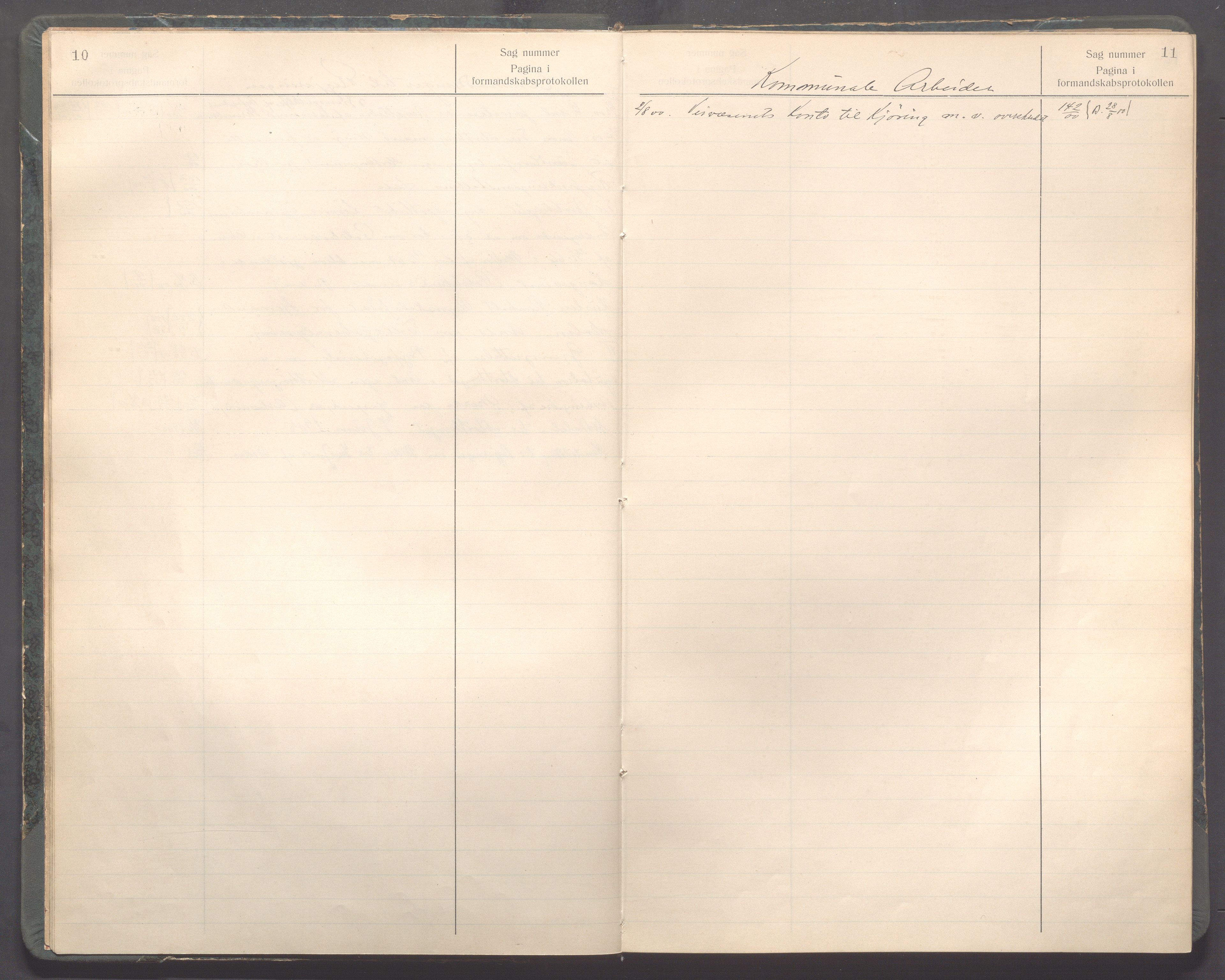 Haugesund kommune - Formannskapet og Bystyret , IKAR/A-1295/C/Ca/L0001: Register, 1900-1907, p. 10-11