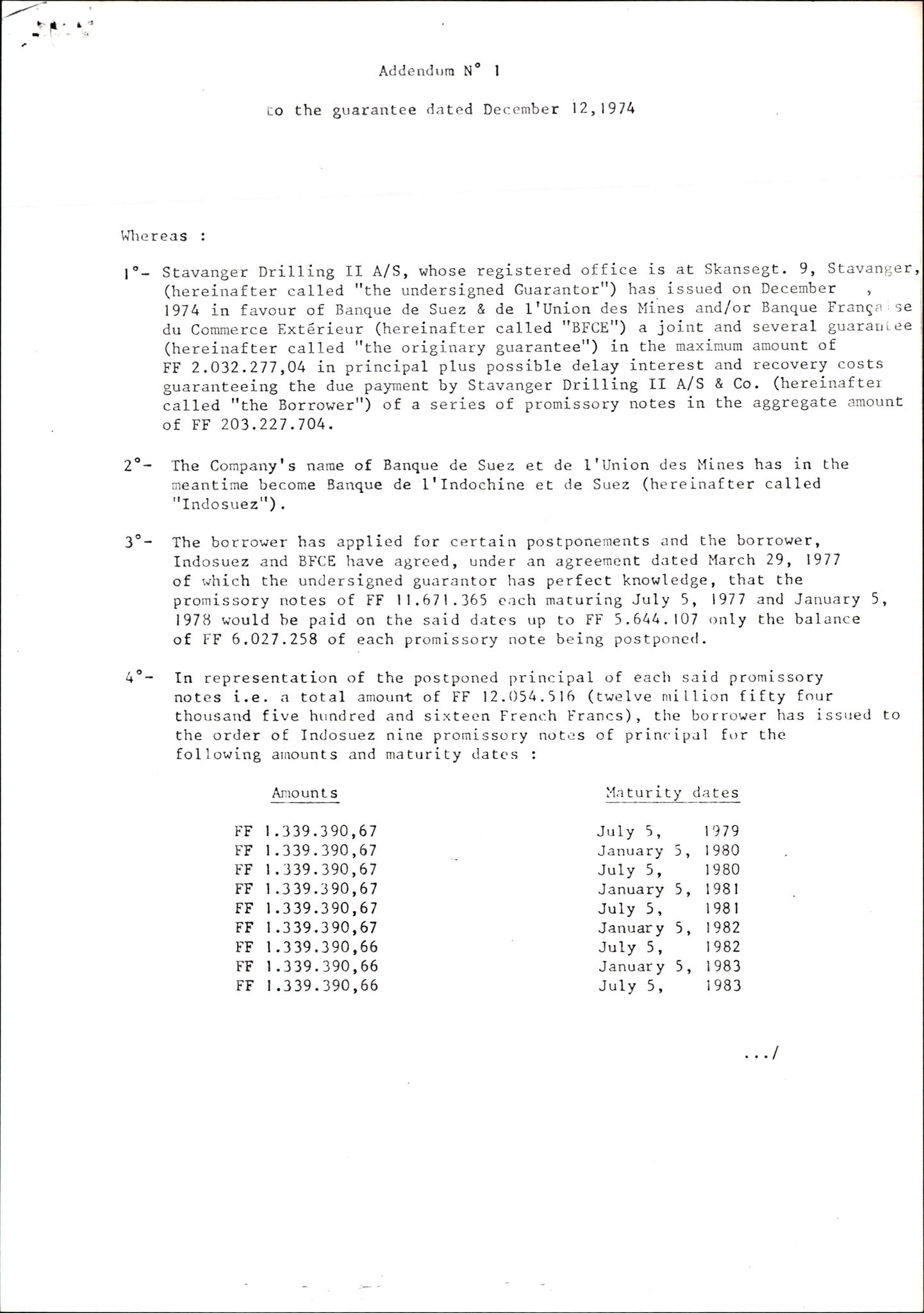 Pa 1503 - Stavanger Drilling AS, AV/SAST-A-101906/2/E/Ea/Eaa/L0003: Sak og korrespondanse, 1974-1984