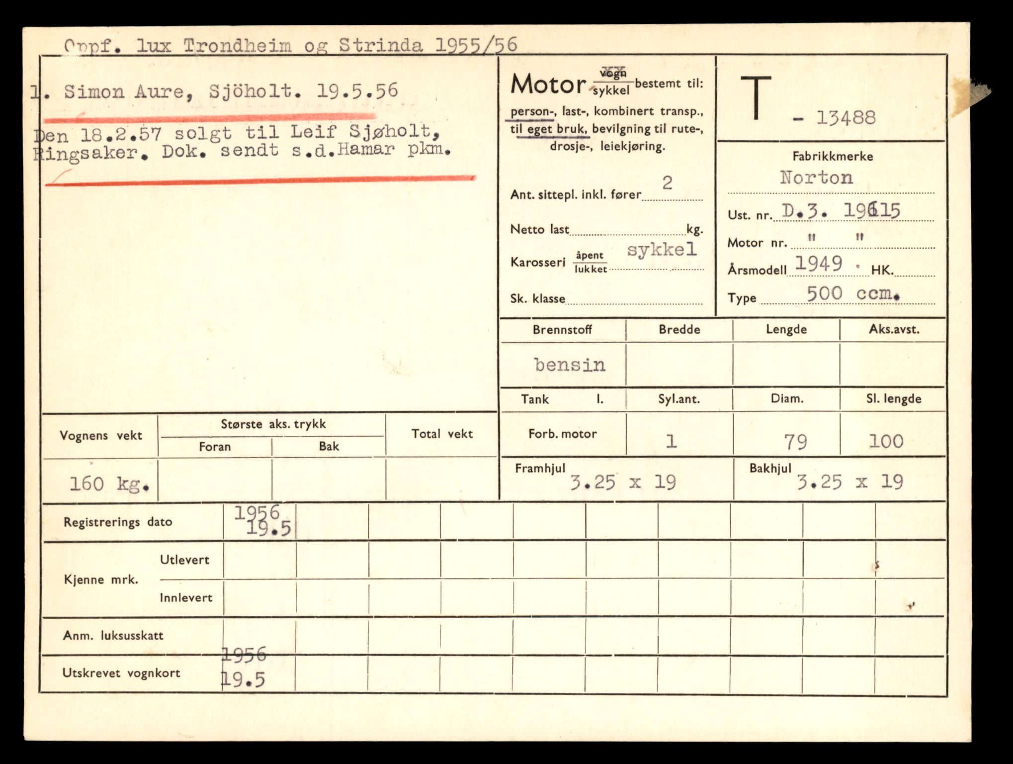 Møre og Romsdal vegkontor - Ålesund trafikkstasjon, AV/SAT-A-4099/F/Fe/L0039: Registreringskort for kjøretøy T 13361 - T 13530, 1927-1998, p. 2215