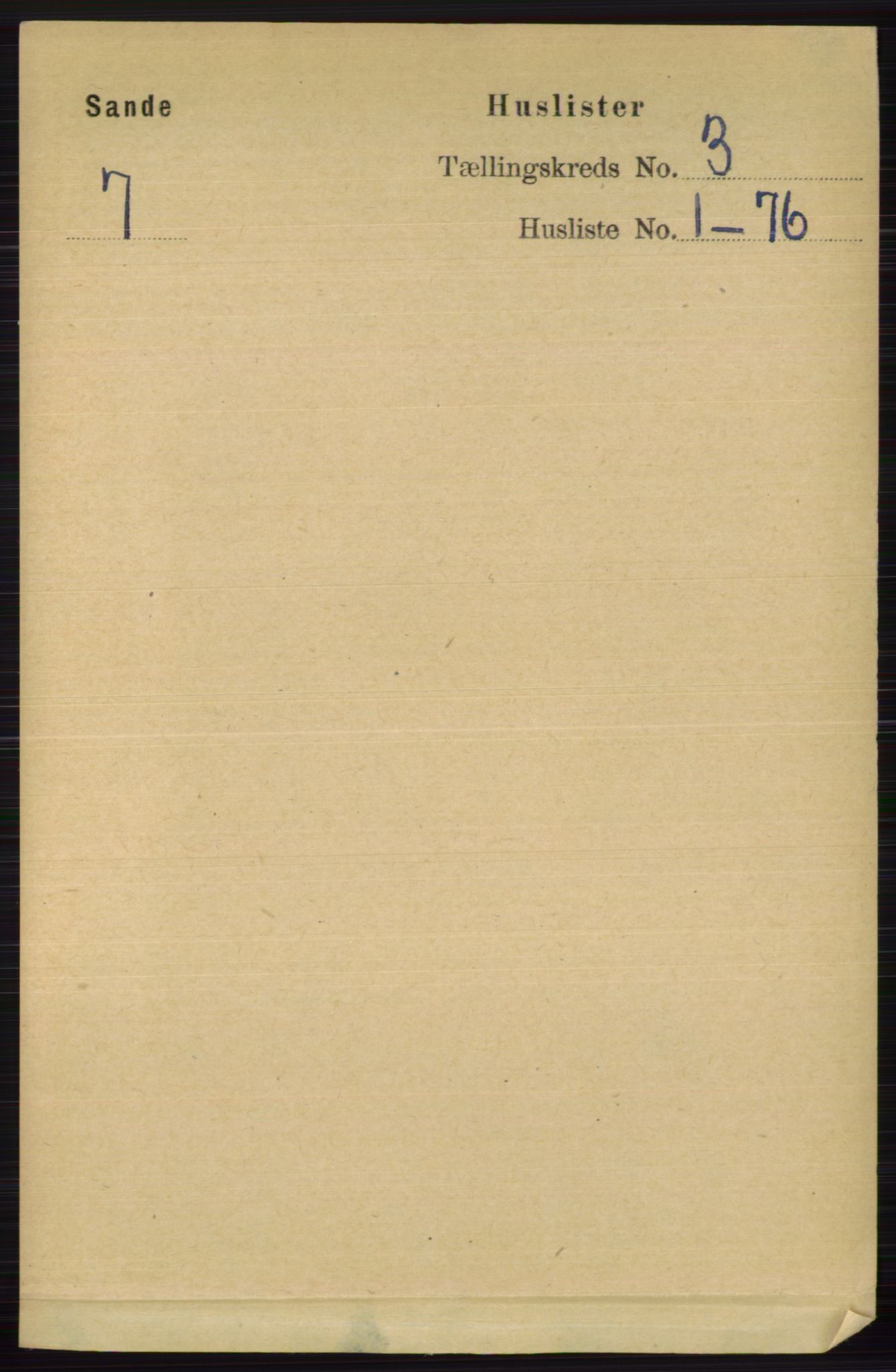RA, 1891 census for 0713 Sande, 1891, p. 859