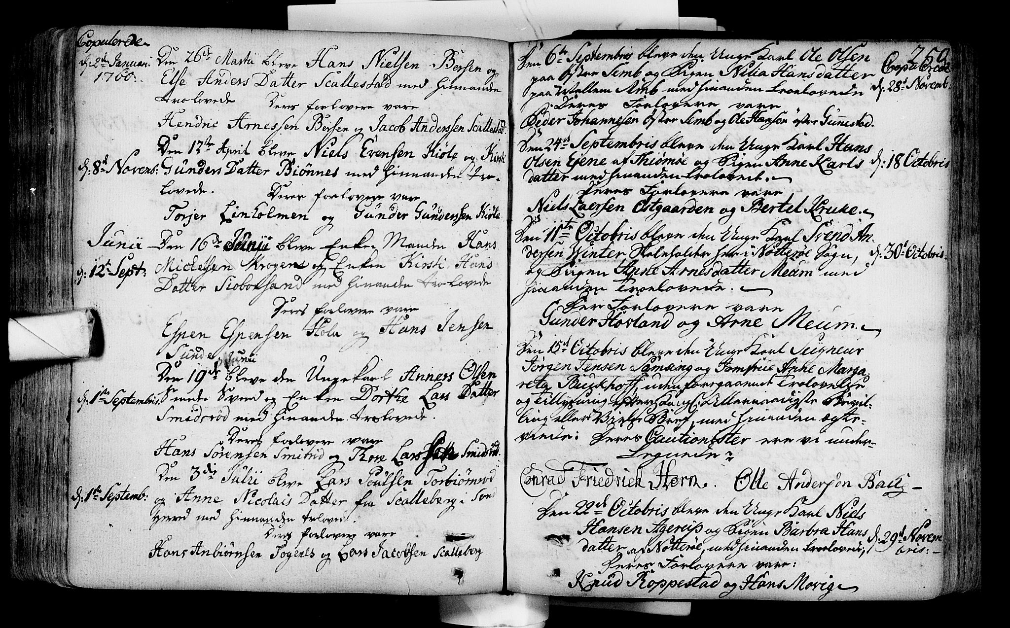 Nøtterøy kirkebøker, AV/SAKO-A-354/F/Fa/L0002: Parish register (official) no. I 2, 1738-1790, p. 250