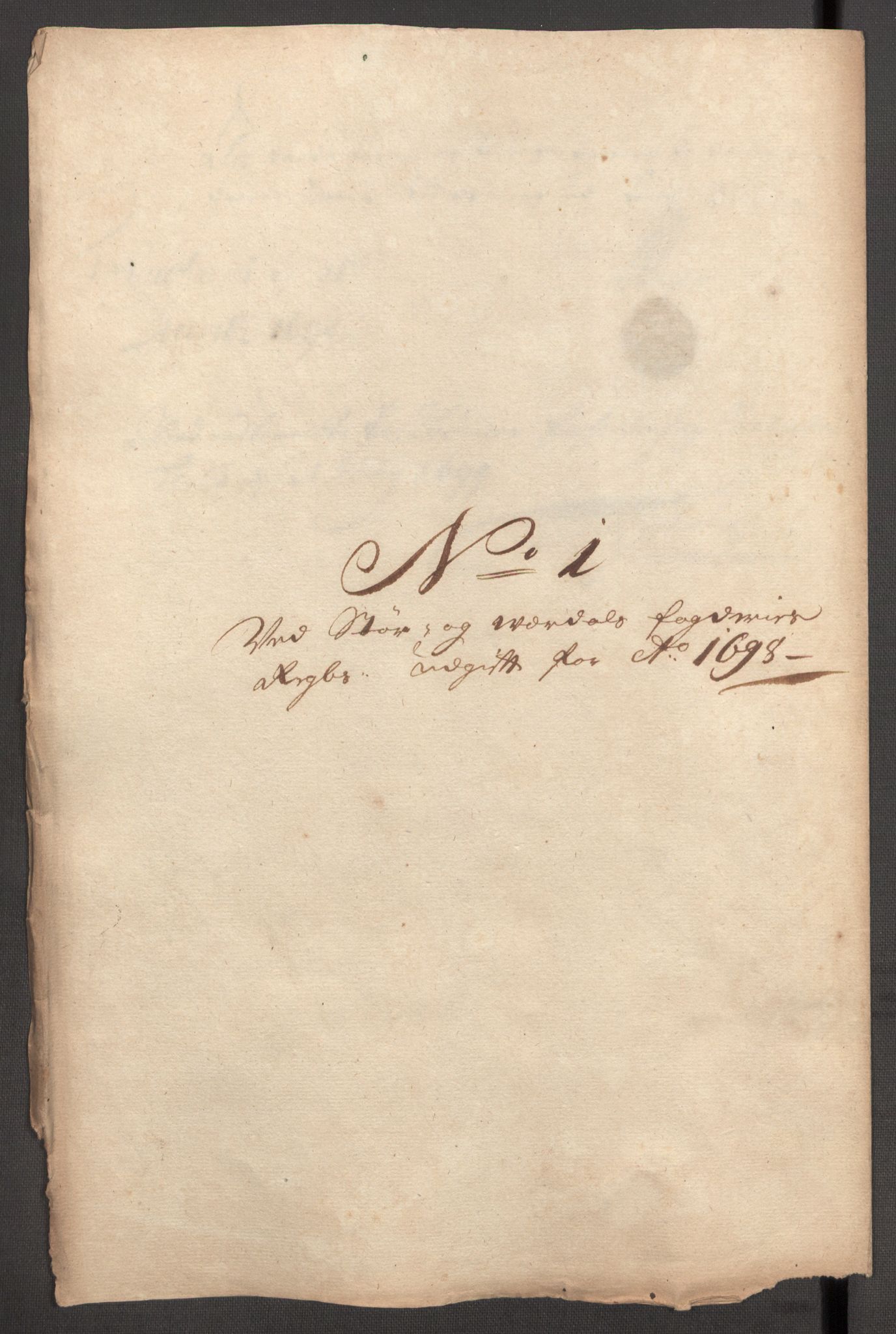 Rentekammeret inntil 1814, Reviderte regnskaper, Fogderegnskap, RA/EA-4092/R62/L4190: Fogderegnskap Stjørdal og Verdal, 1698, p. 206