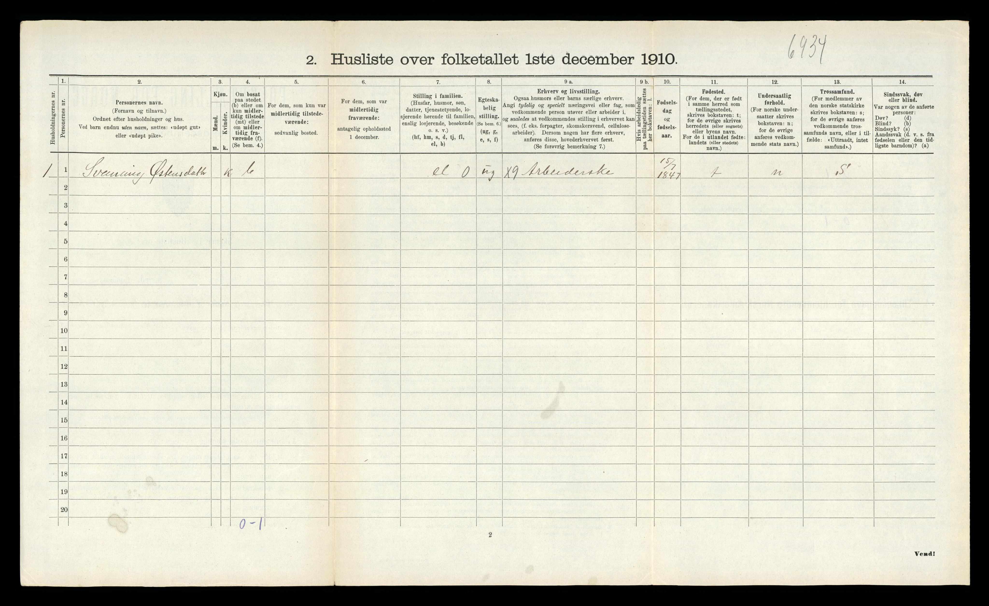 RA, 1910 census for Sauherad, 1910, p. 716