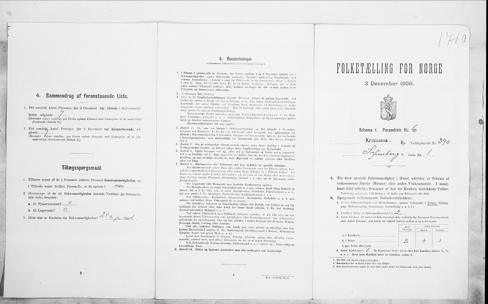 SAO, 1900 census for Kristiania, 1900, p. 87272