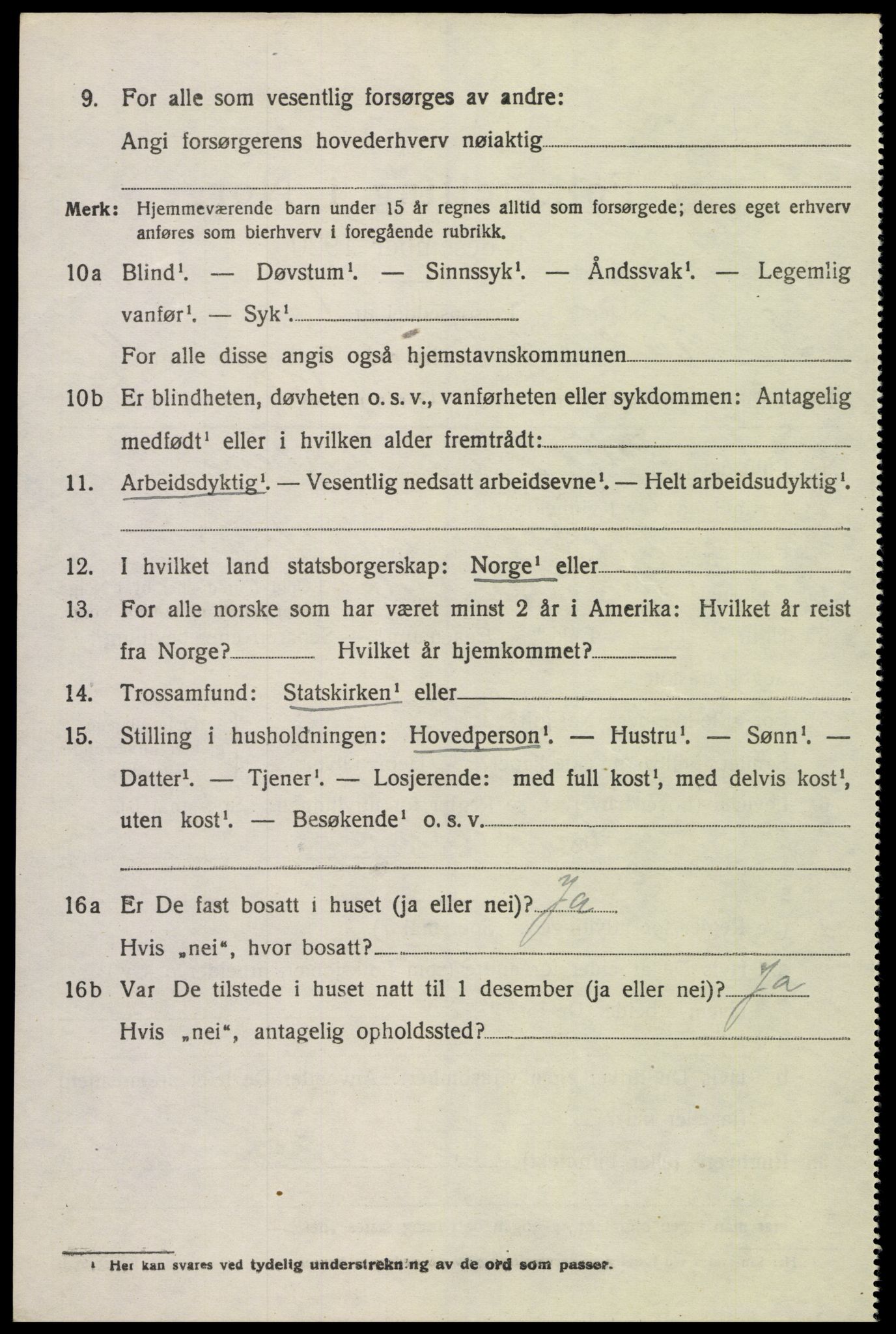 SAK, 1920 census for Sør-Audnedal, 1920, p. 4476