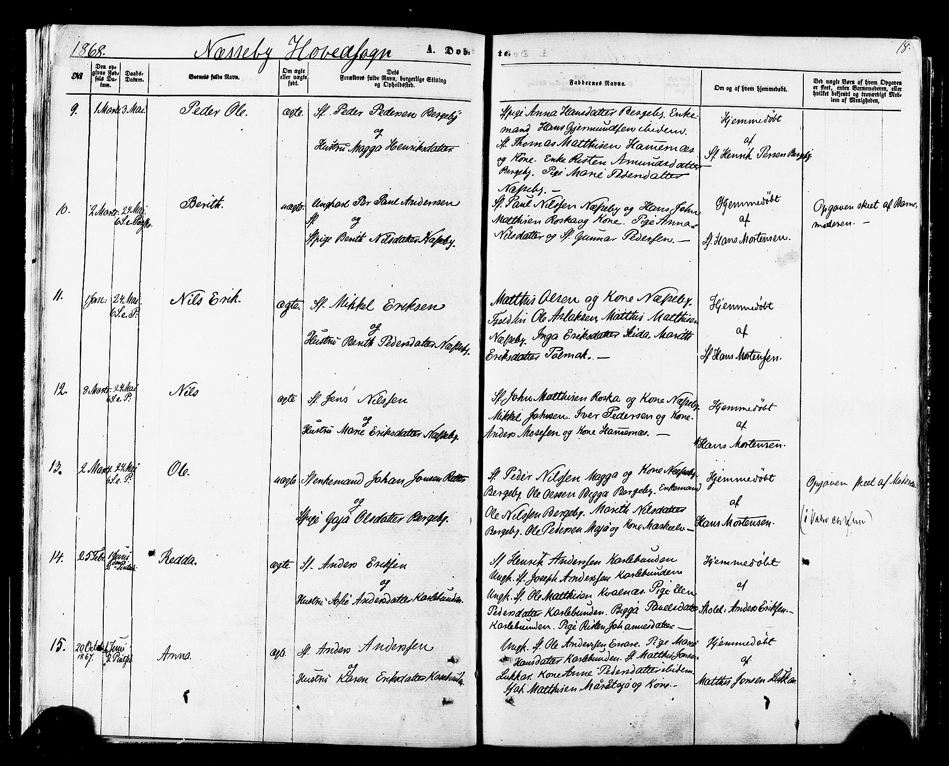 Nesseby sokneprestkontor, SATØ/S-1330/H/Ha/L0003kirke: Parish register (official) no. 3 /1, 1865-1876, p. 18