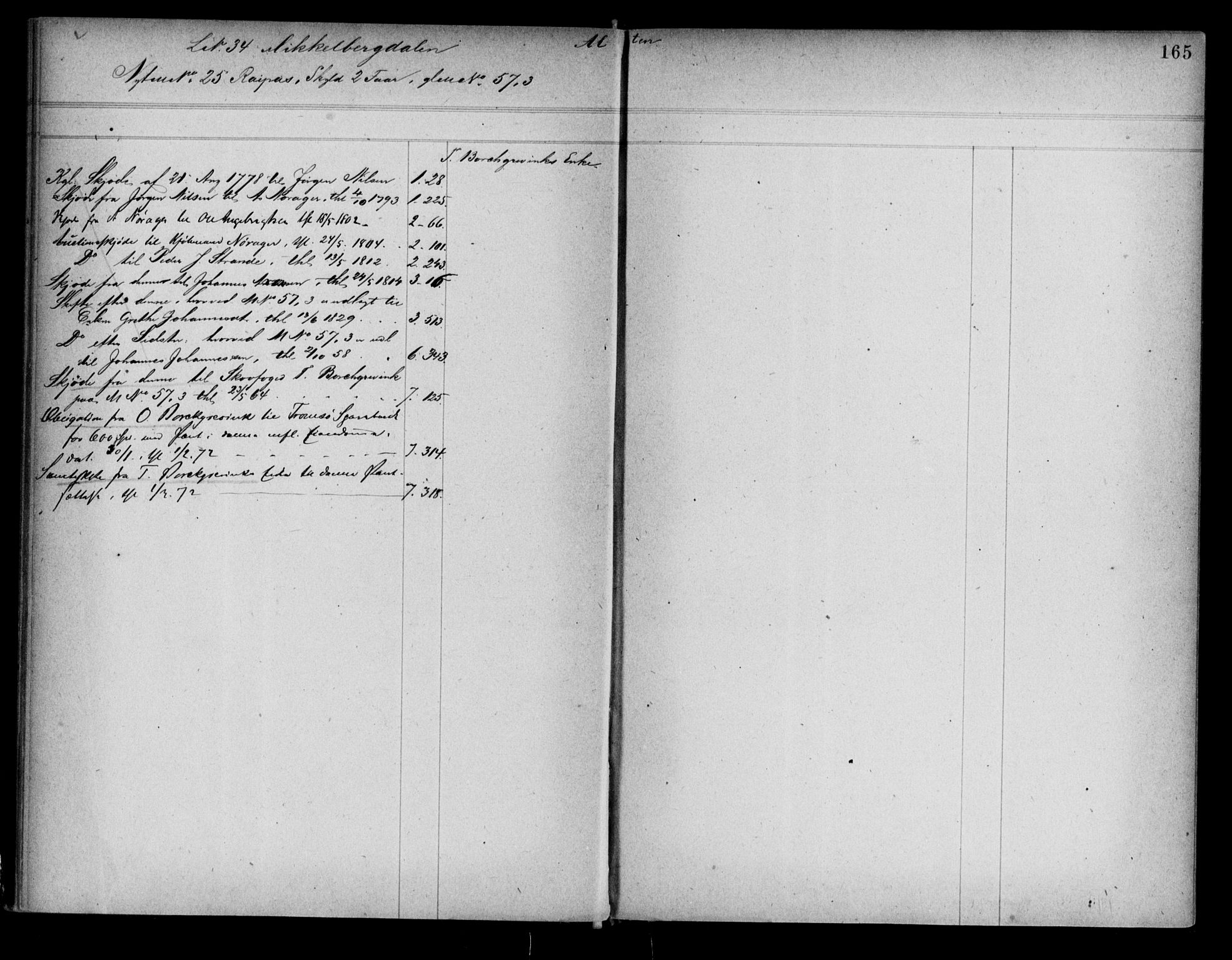 Alta fogderi/sorenskriveri, SATØ/SATØ-5/1/K/Kb/Kba/L0007pantereg: Mortgage register no. 7, 1776, p. 165
