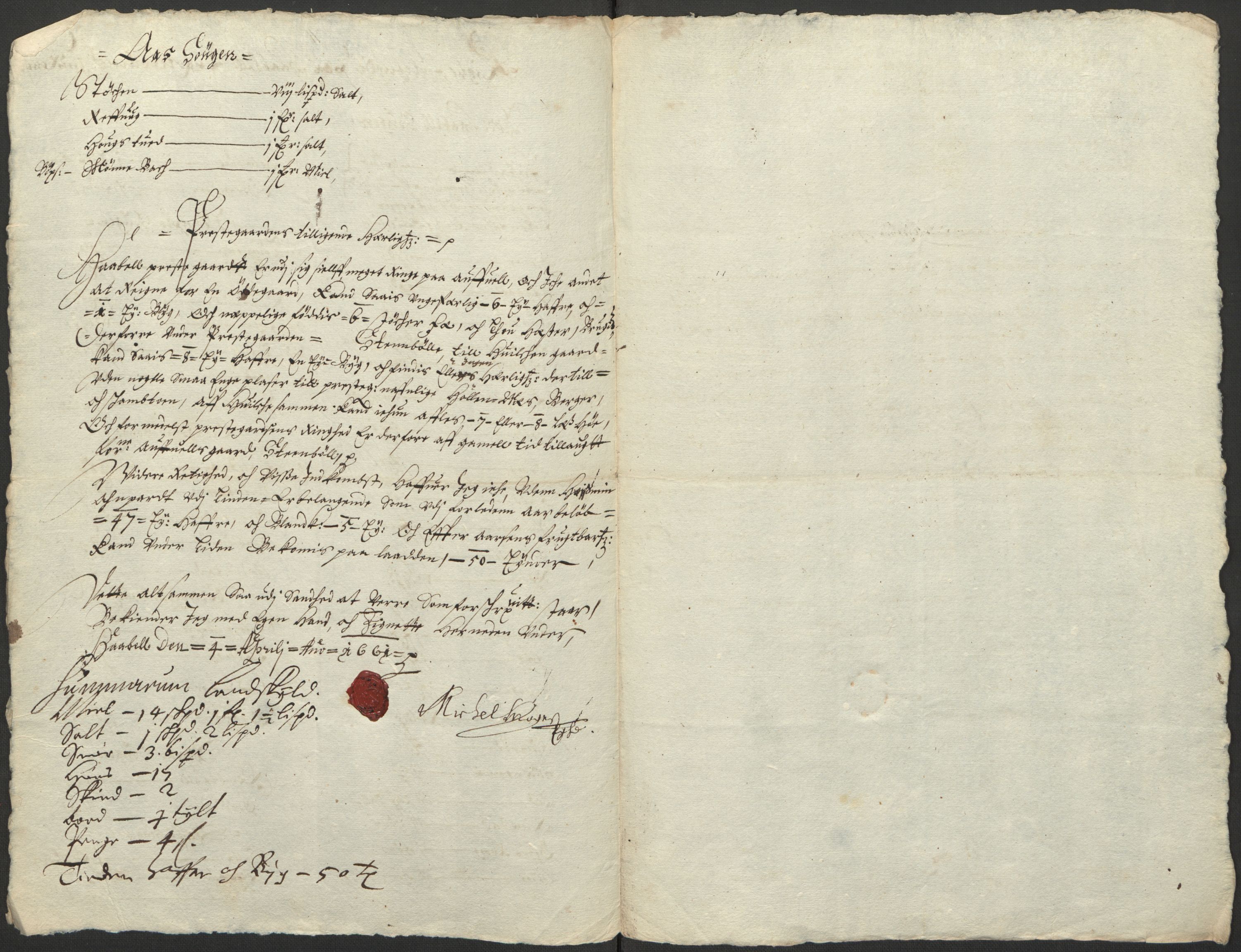 Rentekammeret inntil 1814, Realistisk ordnet avdeling, AV/RA-EA-4070/L/L0007/0001: Kristiania lagdømme: / Jordebøker over prestebolene, 1661