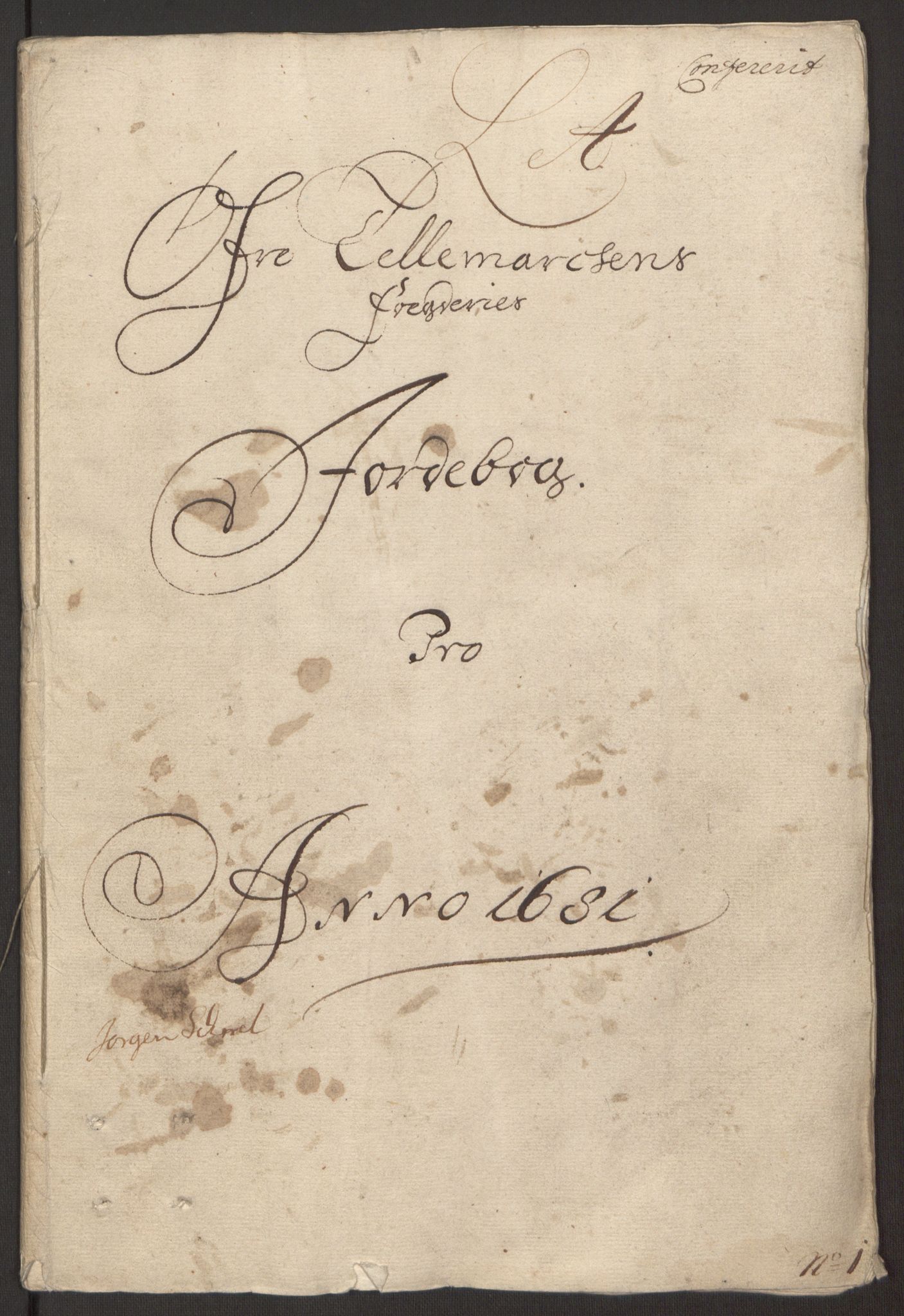 Rentekammeret inntil 1814, Reviderte regnskaper, Fogderegnskap, RA/EA-4092/R35/L2077: Fogderegnskap Øvre og Nedre Telemark, 1680-1684, p. 3