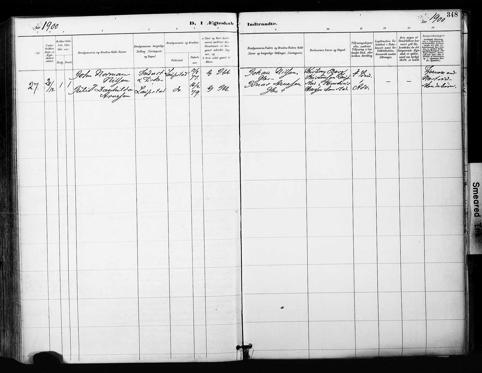 Ibestad sokneprestembete, AV/SATØ-S-0077/H/Ha/Haa/L0012kirke: Parish register (official) no. 12, 1890-1900, p. 348