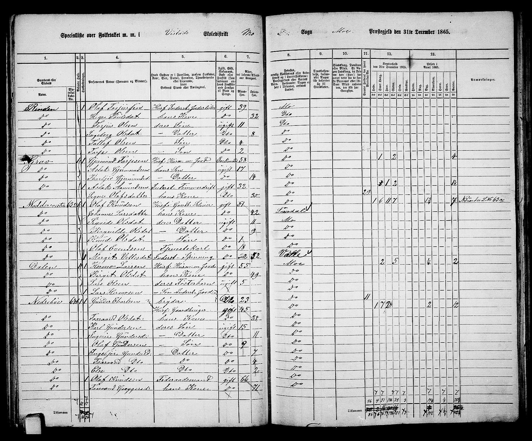 RA, 1865 census for Mo, 1865, p. 51