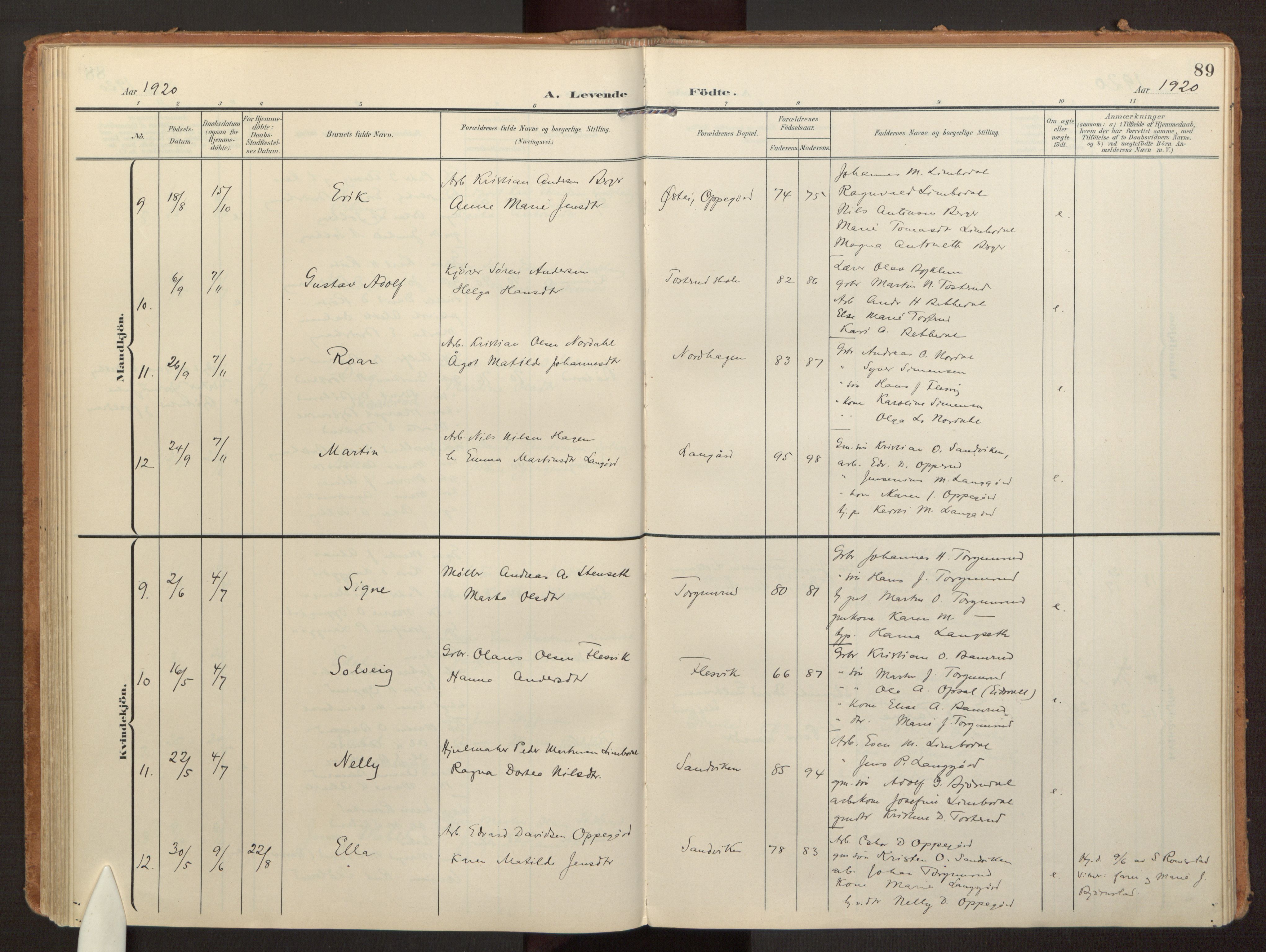 Hurdal prestekontor Kirkebøker, AV/SAO-A-10889/F/Fb/L0004: Parish register (official) no. II 4, 1902-1924, p. 89