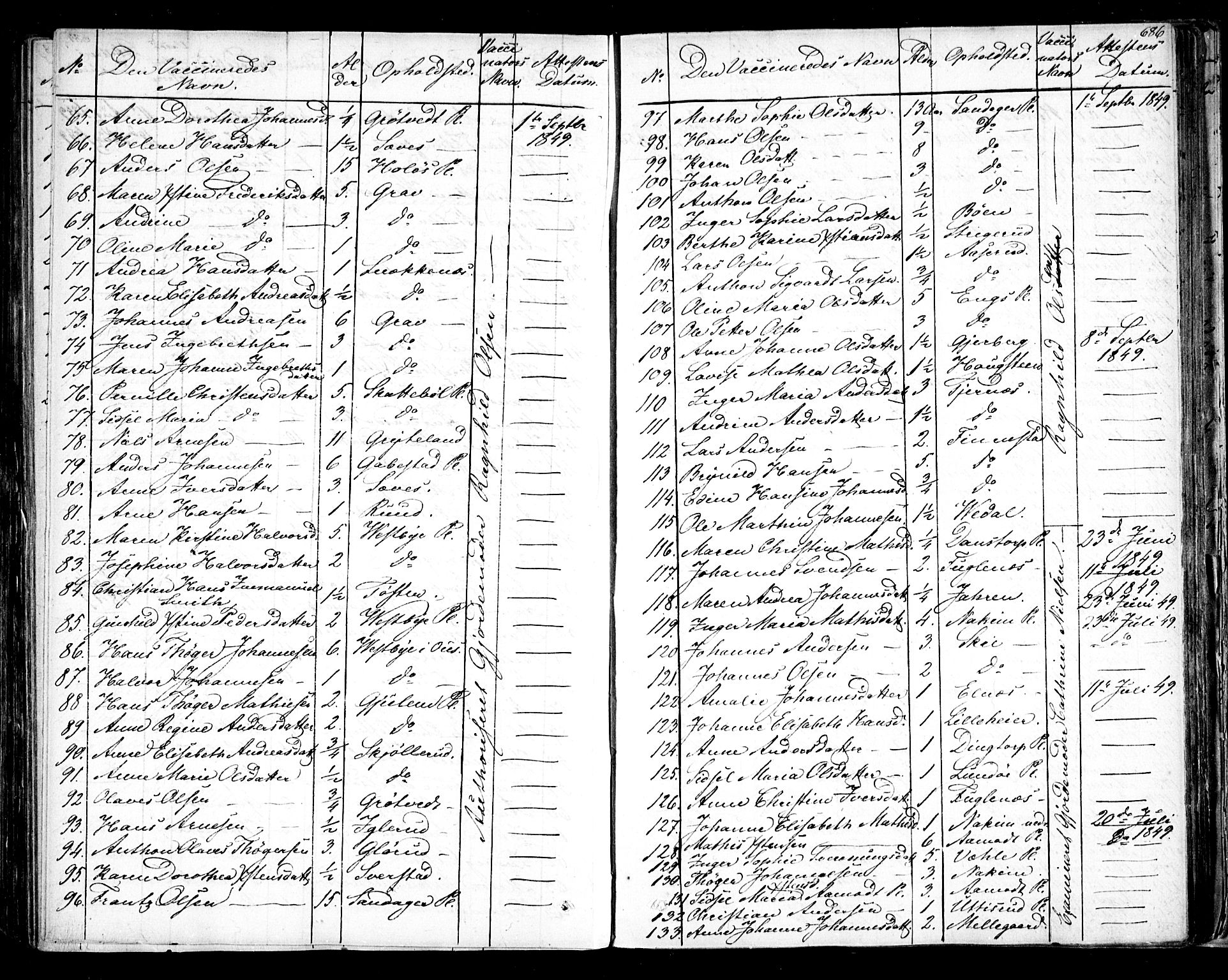 Rakkestad prestekontor Kirkebøker, AV/SAO-A-2008/F/Fa/L0008: Parish register (official) no. I 8, 1842-1849, p. 685-686