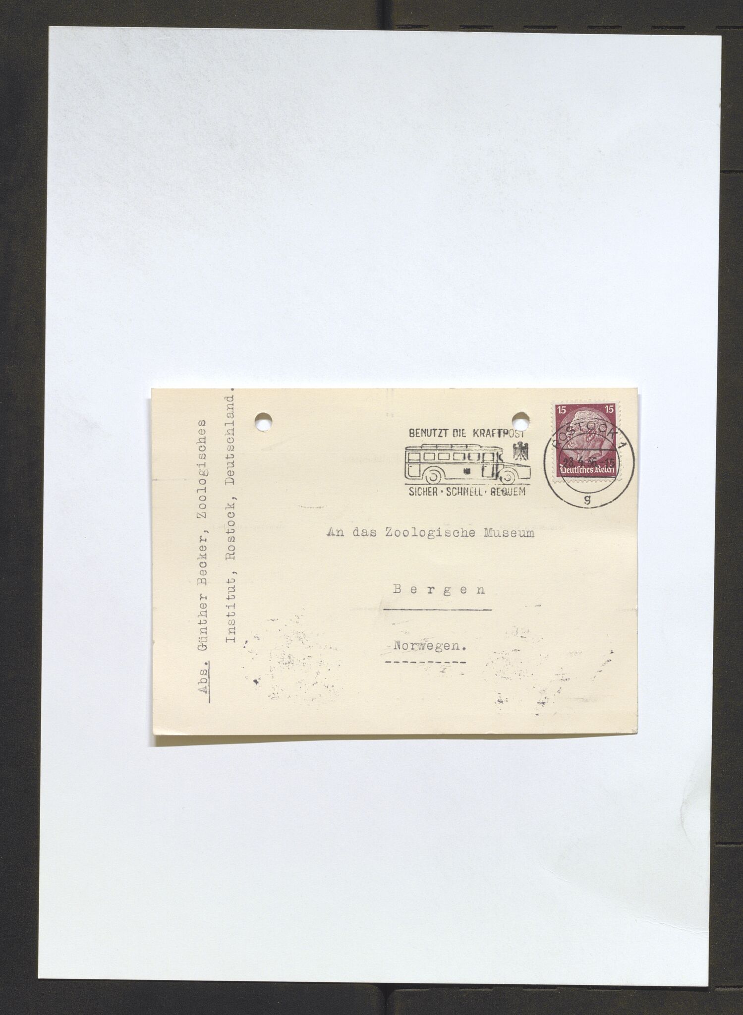 Bergens Museum, AV/SAB-A-17301/13/D/L0002: Korrespondanse , 1928-1940, p. 339