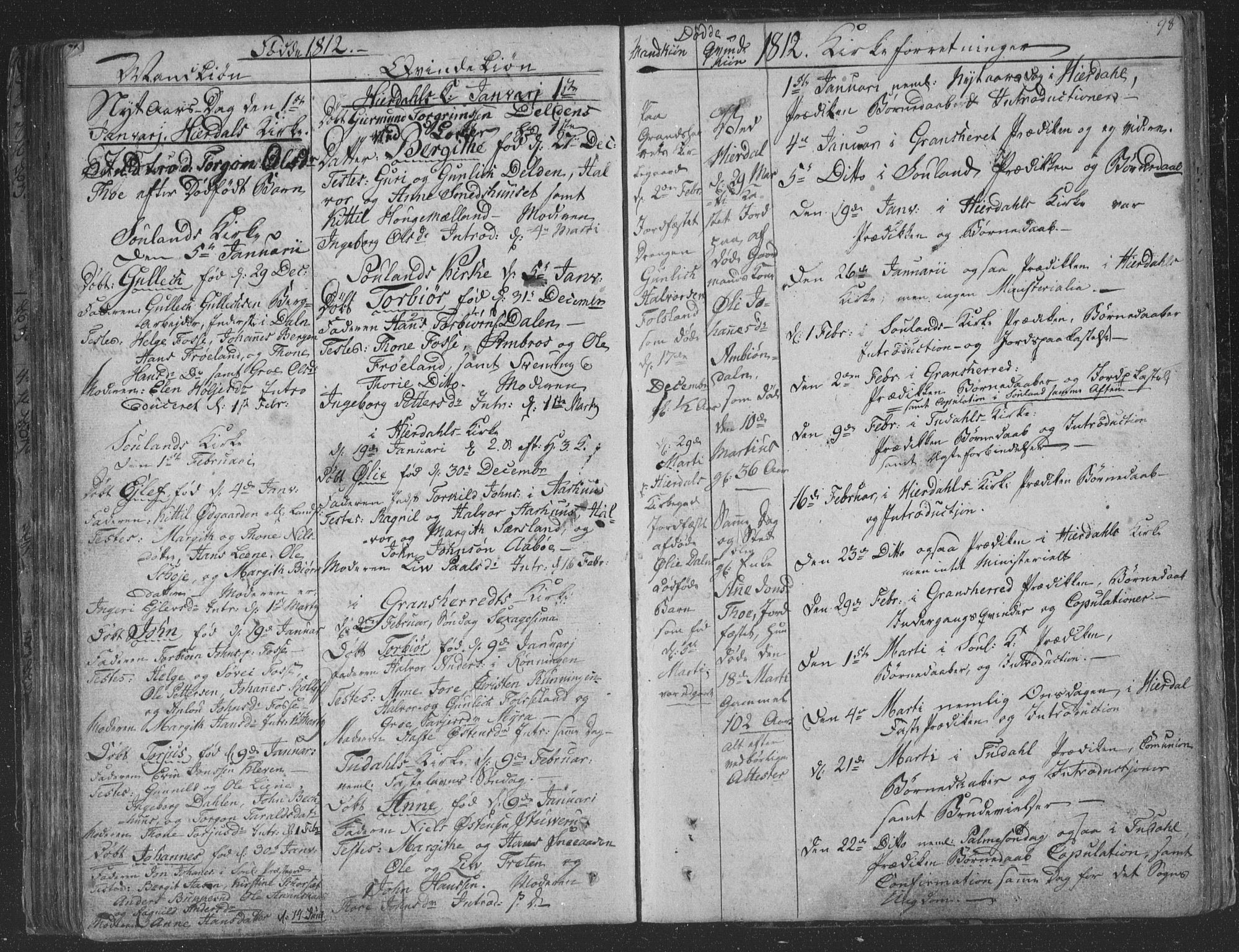 Hjartdal kirkebøker, SAKO/A-270/F/Fa/L0006: Parish register (official) no. I 6, 1801-1814, p. 98