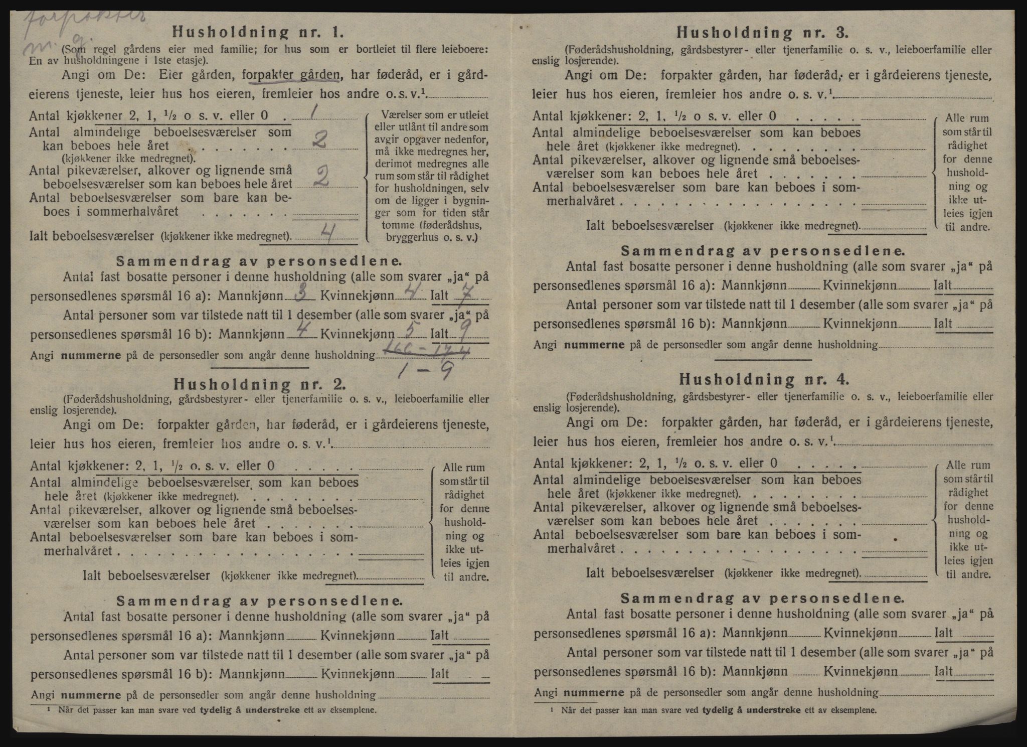 SAT, 1920 census for Stjørdal, 1920, p. 1285