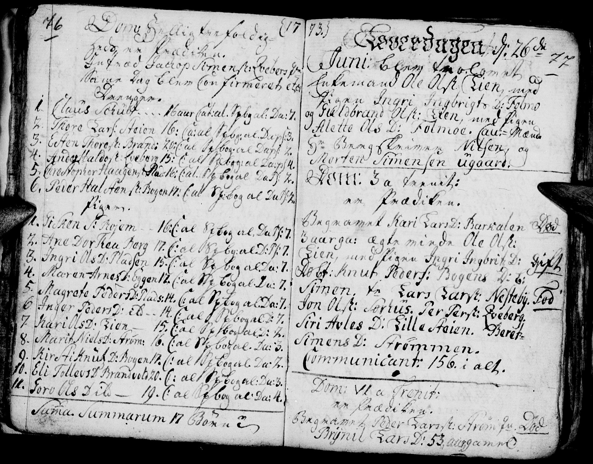 Tynset prestekontor, SAH/PREST-058/H/Ha/Hab/L0009: Parish register (official) no. 9, 1769-1781, p. 76-77