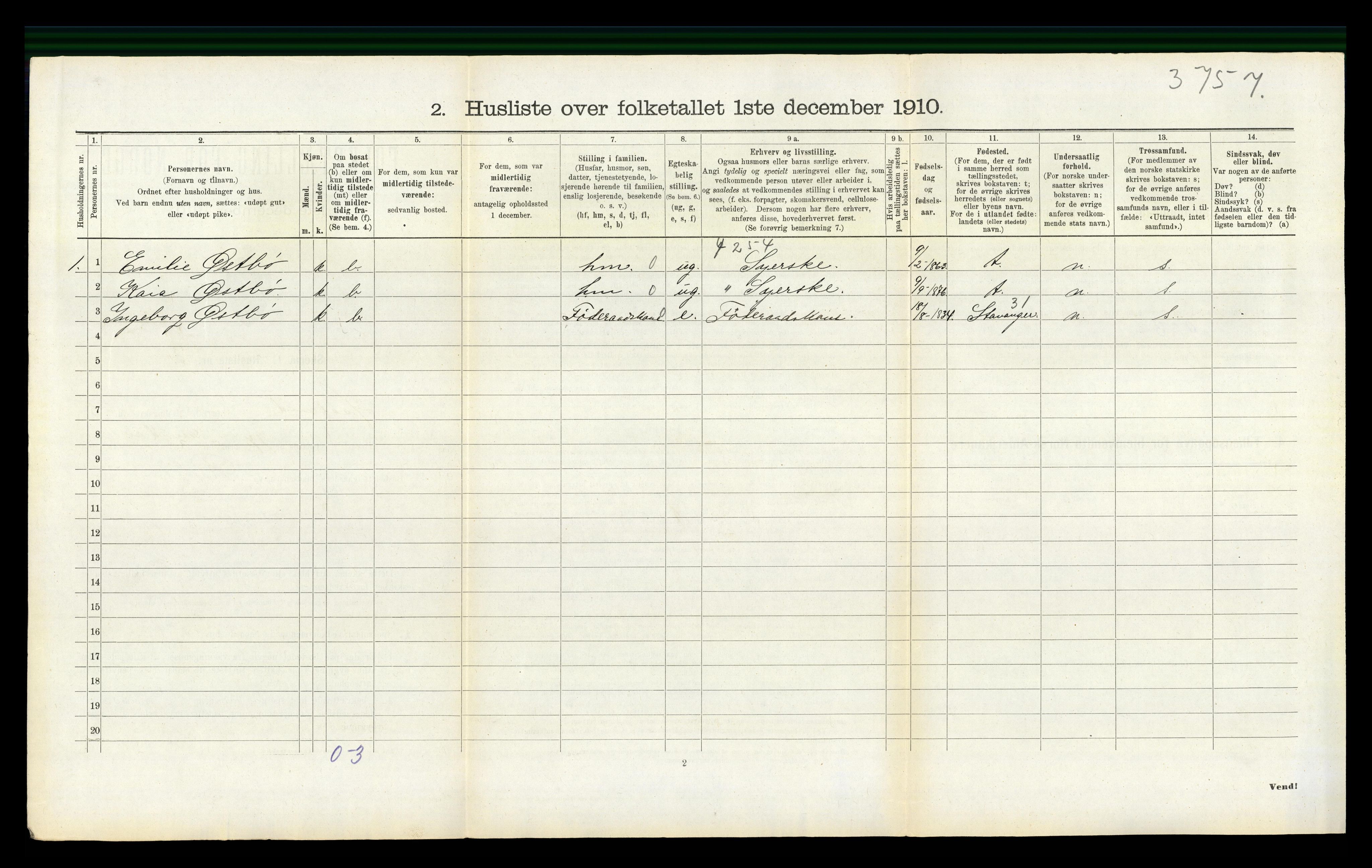 RA, 1910 census for Håland, 1910, p. 796