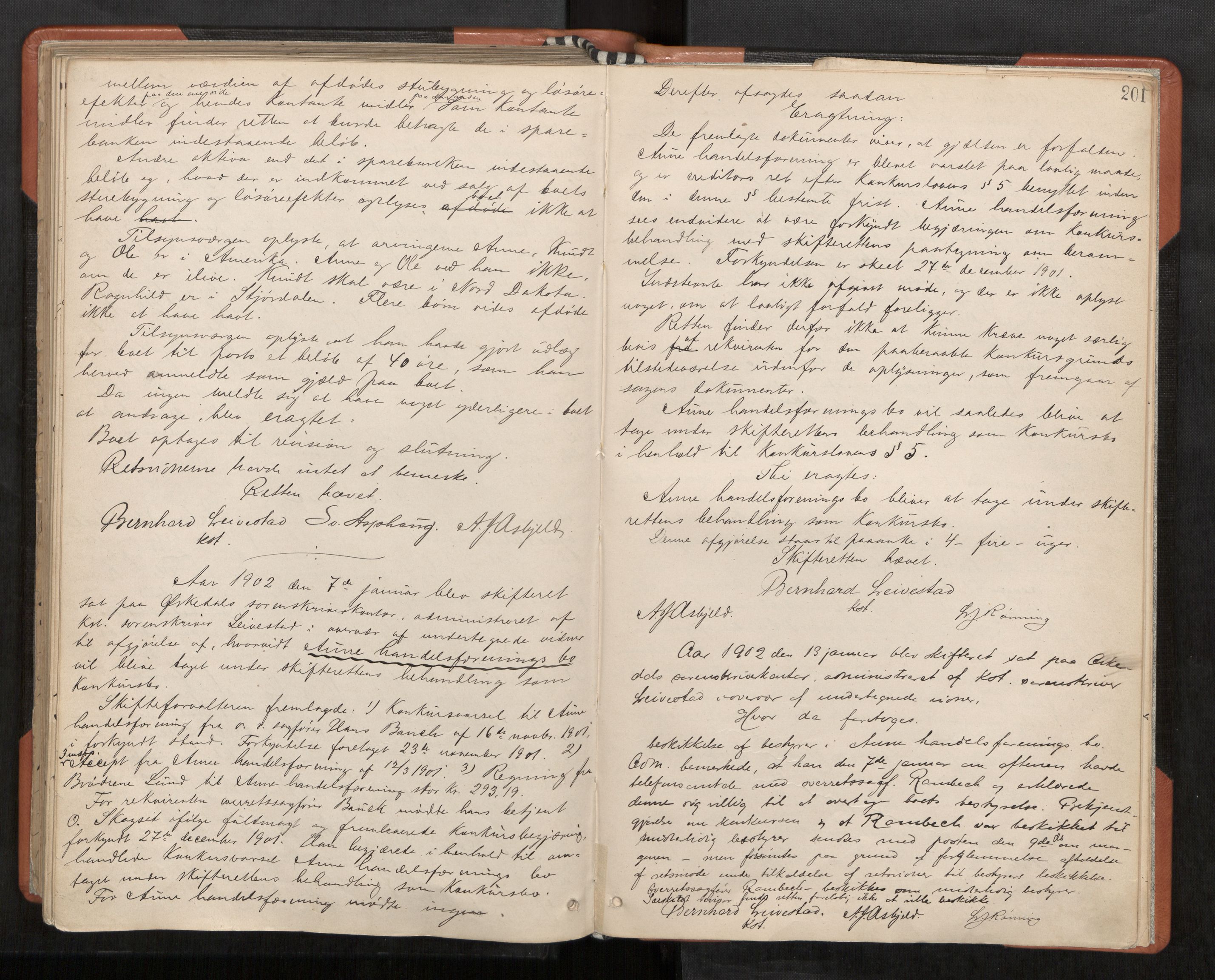 Orkdal sorenskriveri, AV/SAT-A-4169/1/3/3B/L0009: Skiftebehandlingsprotokoll, 1888-1902, p. 201