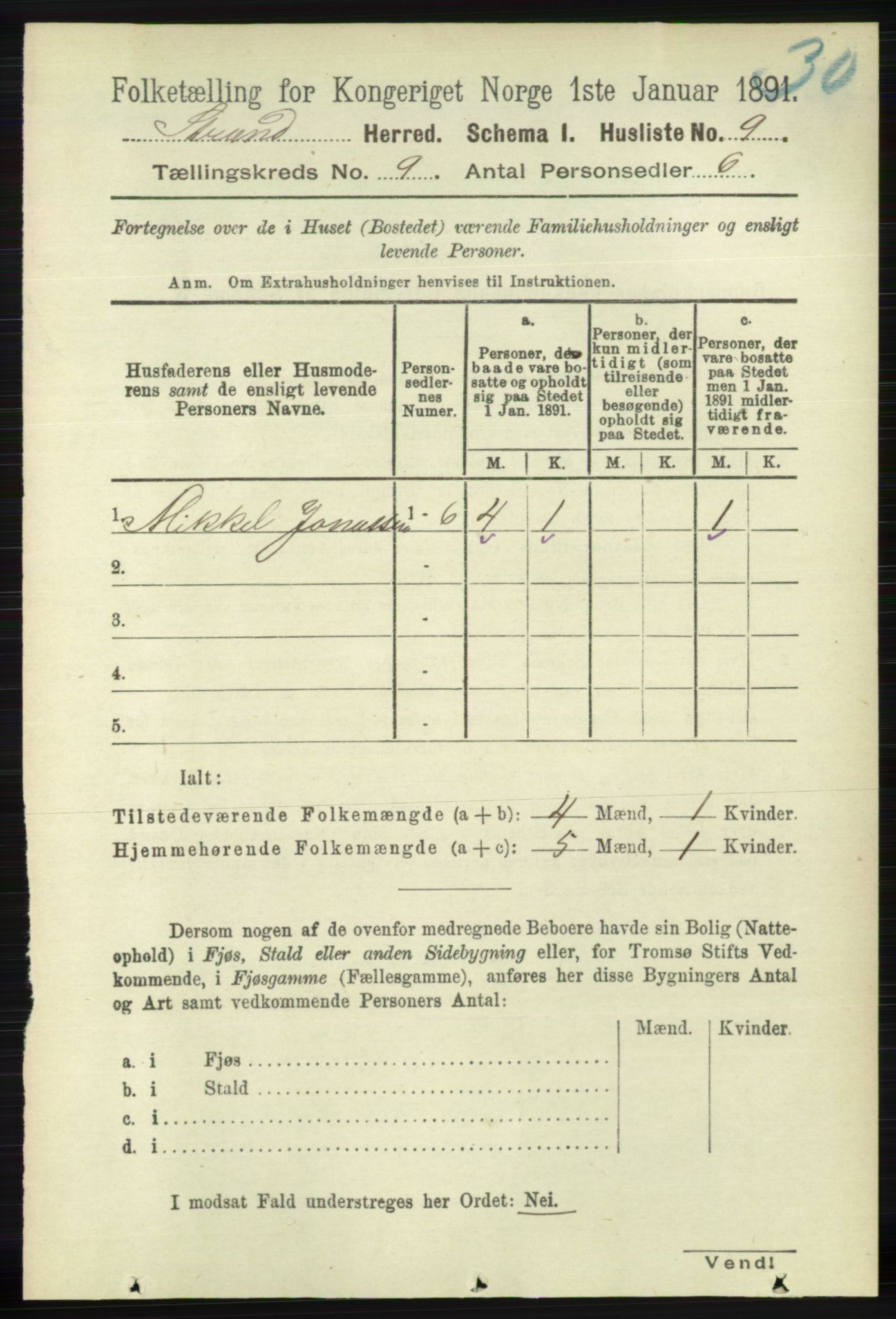 RA, 1891 census for 1130 Strand, 1891, p. 2619