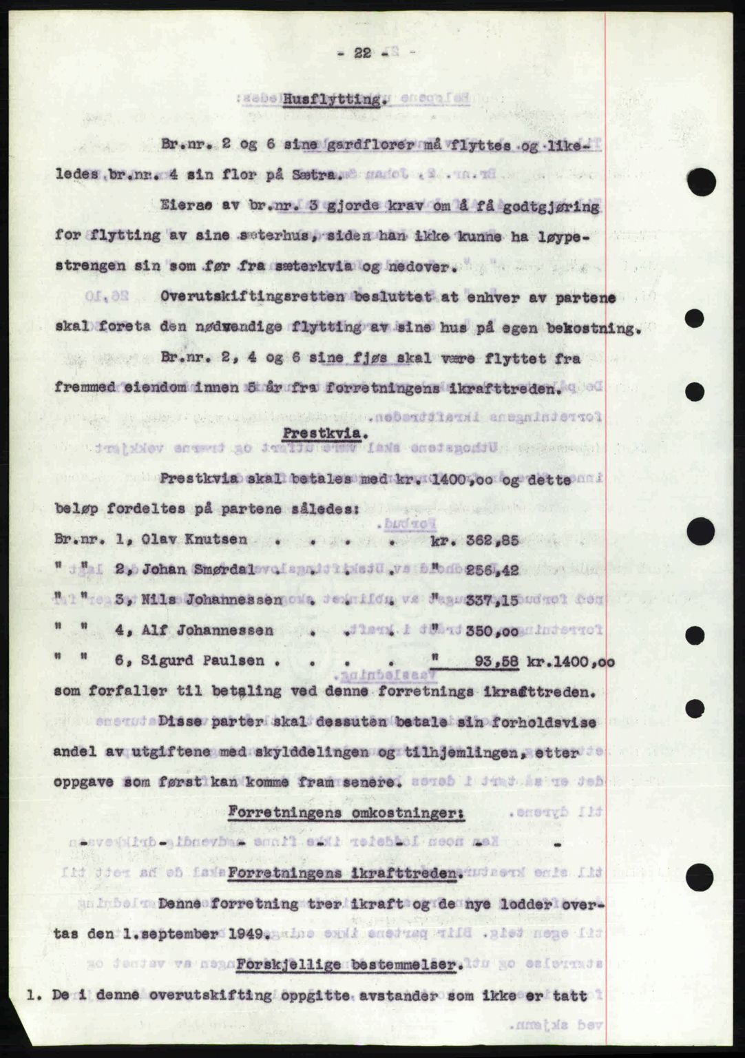 Nordfjord sorenskriveri, SAB/A-2801/02/02b/02bj/L0016a: Mortgage book no. A16 I, 1949-1950, Diary no: : 214/1950