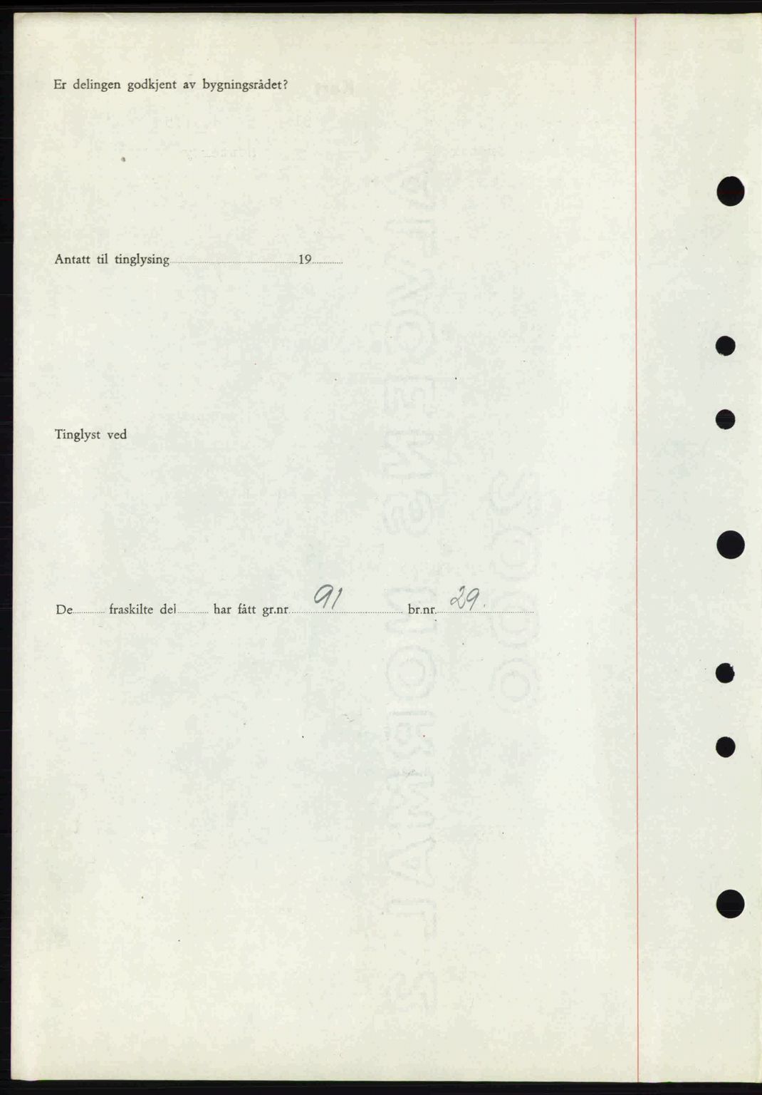 Tønsberg sorenskriveri, AV/SAKO-A-130/G/Ga/Gaa/L0014: Mortgage book no. A14, 1943-1944, Diary no: : 2422/1943