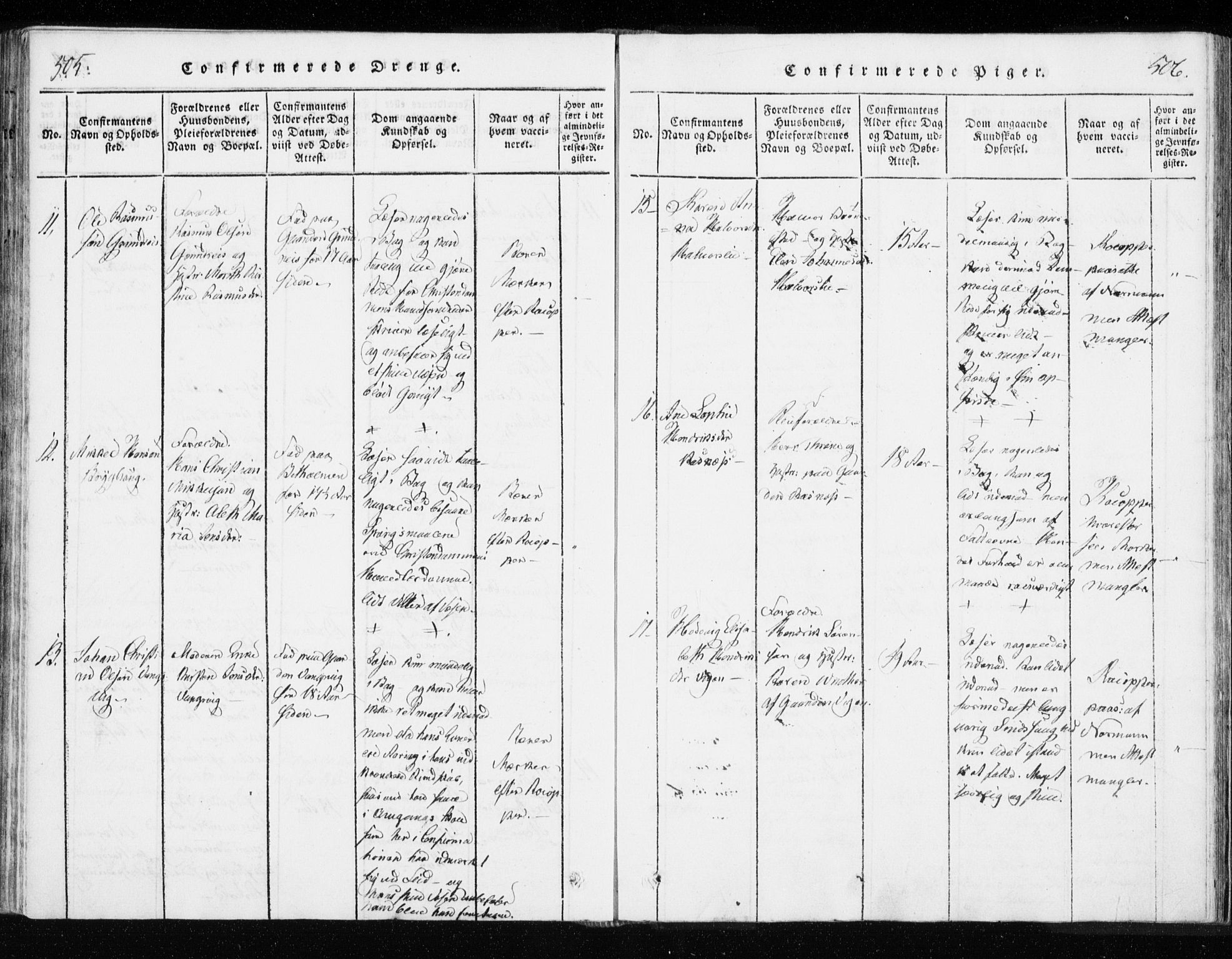 Tranøy sokneprestkontor, AV/SATØ-S-1313/I/Ia/Iaa/L0004kirke: Parish register (official) no. 4, 1820-1829, p. 505-506