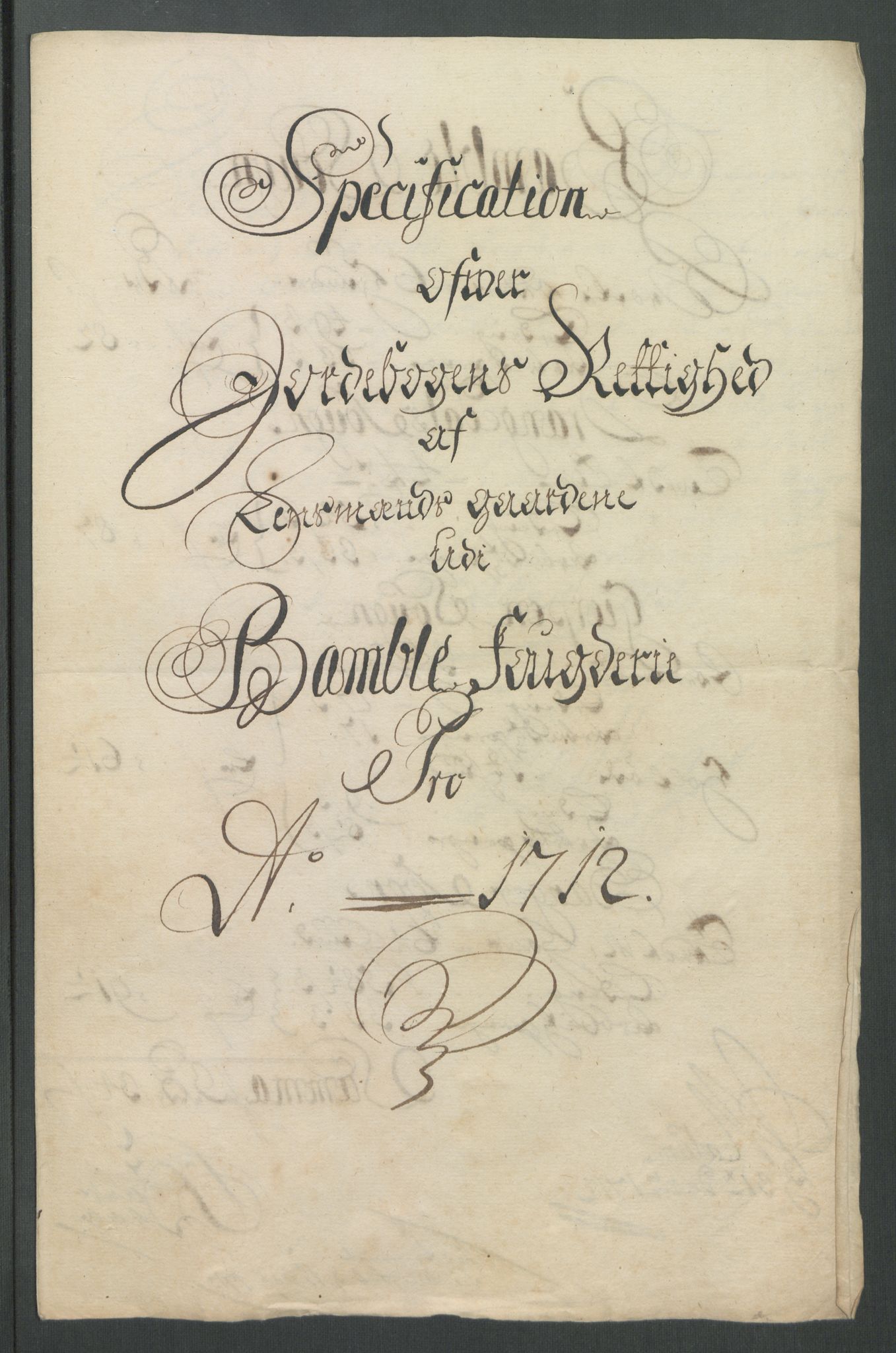 Rentekammeret inntil 1814, Reviderte regnskaper, Fogderegnskap, RA/EA-4092/R36/L2123: Fogderegnskap Øvre og Nedre Telemark og Bamble, 1712, p. 282