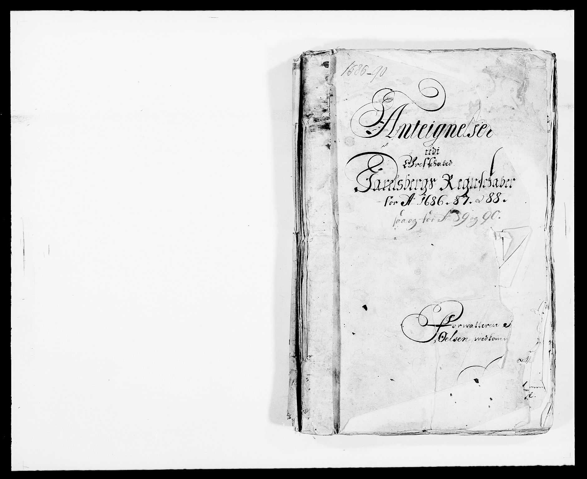 Rentekammeret inntil 1814, Reviderte regnskaper, Fogderegnskap, RA/EA-4092/R32/L1862: Fogderegnskap Jarlsberg grevskap, 1686-1690, p. 1