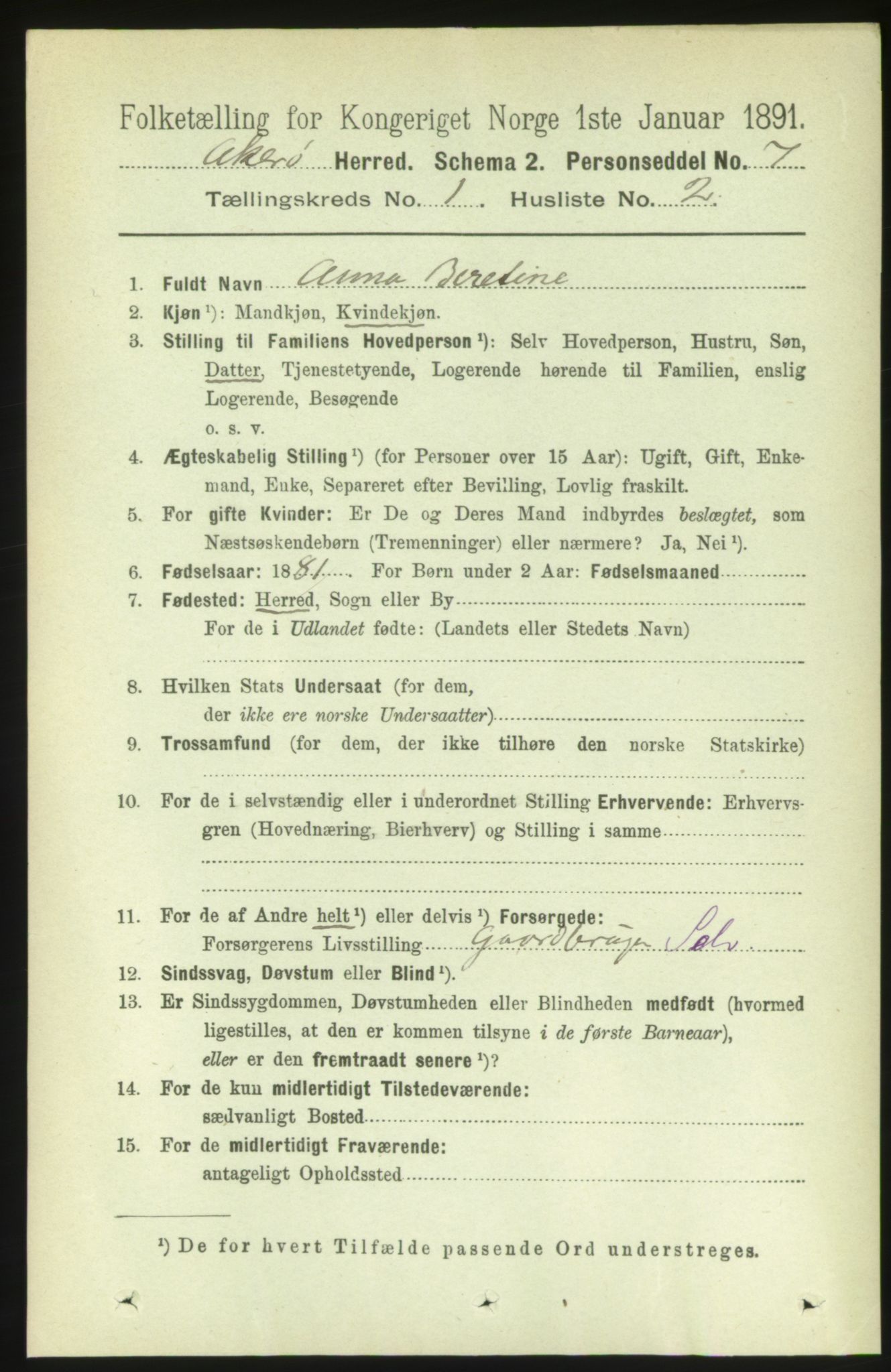 RA, 1891 census for 1545 Aukra, 1891, p. 108