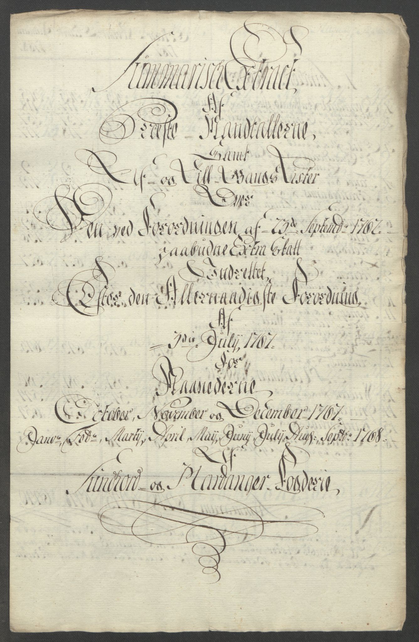 Rentekammeret inntil 1814, Reviderte regnskaper, Fogderegnskap, RA/EA-4092/R48/L3136: Ekstraskatten Sunnhordland og Hardanger, 1762-1772, p. 159