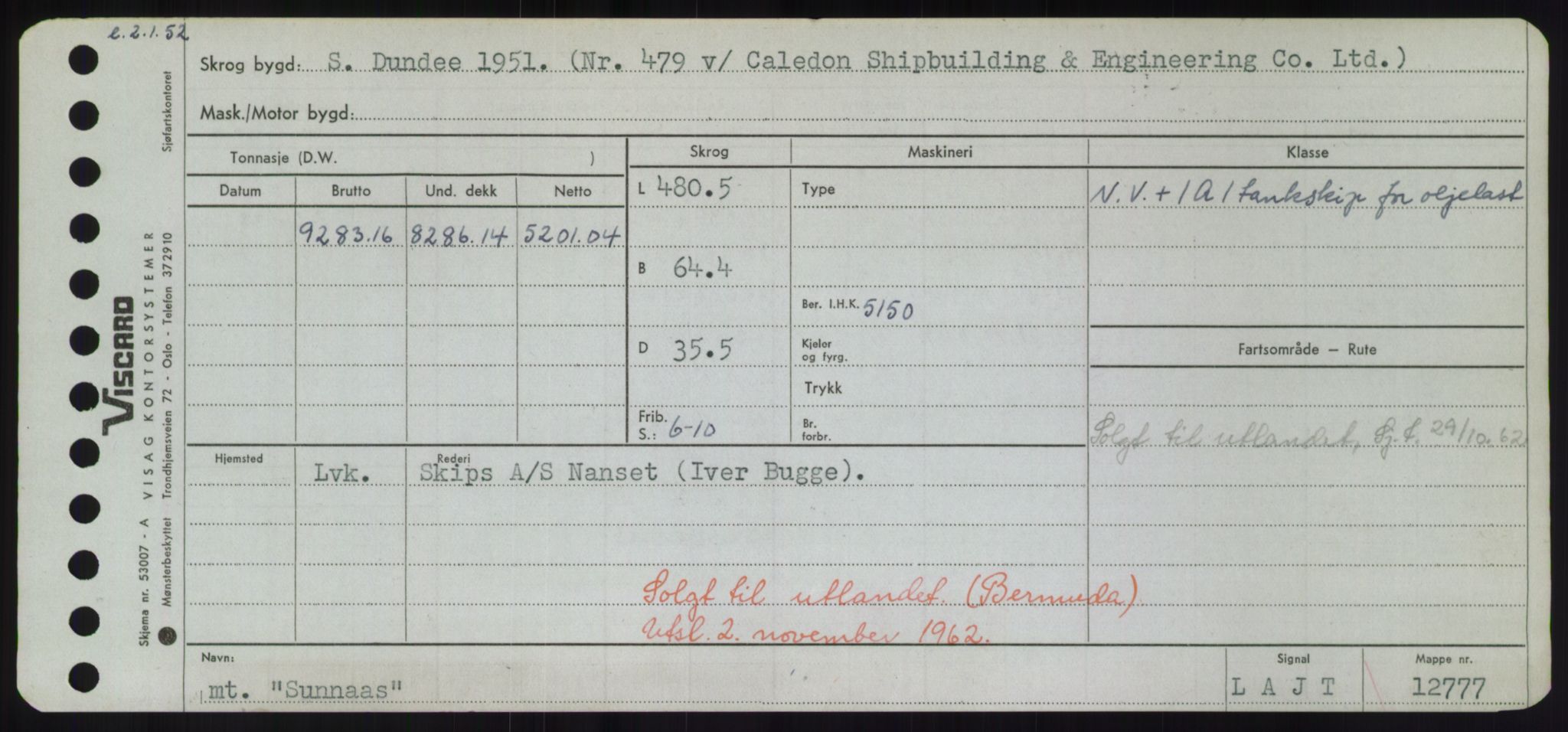 Sjøfartsdirektoratet med forløpere, Skipsmålingen, RA/S-1627/H/Hd/L0037: Fartøy, Su-Så, p. 187